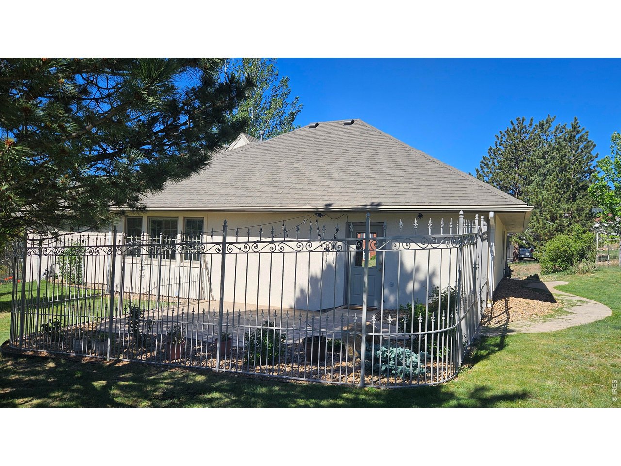 Beautiful and charming home in the Stanley Views Subdivision. Fabulous views of the Rocky Mountains, including Long's Peak. Easy access to the grocery store, gas station, urgent care, numerous restaurants, pharmacy, and postal center, as well as the Stanley Home and much much more! This adorable home was built in 2000 and has been well loved and cared for by the same owners for 26 years. Home was designed and built by the husband and the wrought iron fence around back patio, which was hand built by the son, is a place where you can sit and enjoy all the elk and wildlife in comfort. There is a lovely garden area to plant your favorite flowers and vegetables (with protection from the wildlife). This residence has two bedrooms and two bathrooms on the main level and another 1722 sq feet in the lower level to build out as you like. Garage is an oversized 2 car garage with enough room for a workbench area. Off the kitchen is a large sun room which would be a great place for your breakfast table. The sun room also includes a built in desk and wall unit for your office. Enjoy your breakfast in the sun room or walk out onto the trex deck and enjoy your morning coffee while taking in the majestic Rocky Mountains. You must come see this home to see how special it is!
