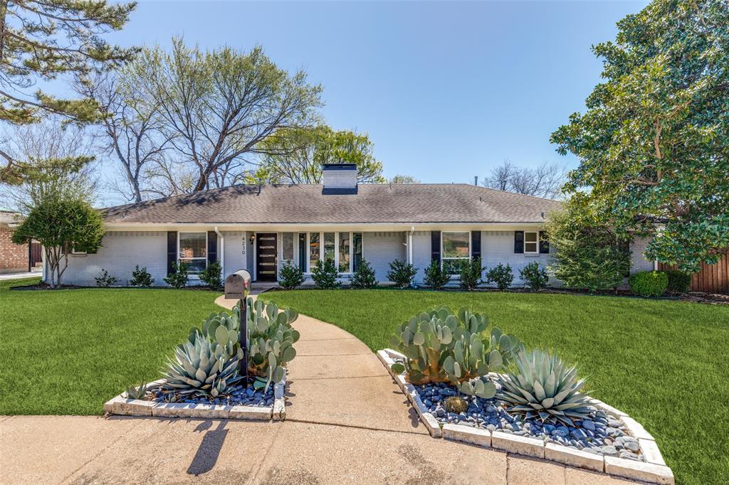 Set on a beautiful street in a prime location near many of the Dallas private schools this thoughtfully updated home offers an ideal layout and effortless indoor-outdoor living on an 68x114 lot zoned to Withers Elementary.Inside, vaulted ceilings and abundant natural light define the main living space, anchored by a refreshed fireplace and complemented by freshly painted interiors, updated lighting, and refined finishes throughout the living and dining areas. The primary suite has been enhanced with new paint, carpet and lighting, while a fully renovated guest suite—complete with a redesigned bathroom—offers flexibility and direct access to the backyard and pool.The backyard is designed for both entertaining and everyday living, featuring a sparkling pool, oversized deck, and generous yard space.Ideally located with convenient access to the Dallas North Tollway, 635, and the shopping and dining of Preston Hollow.