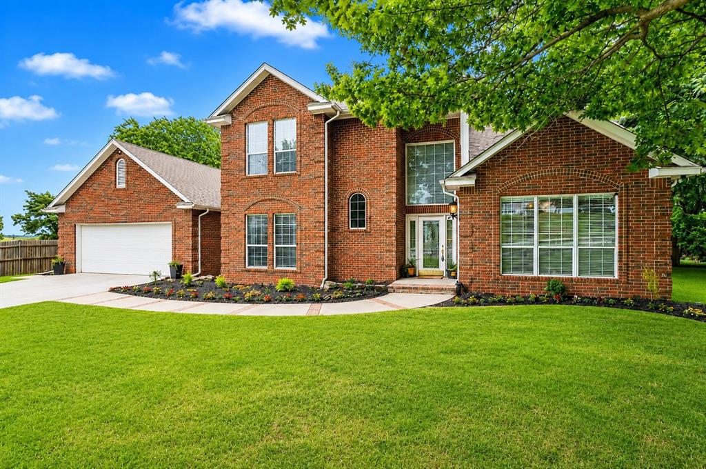 Completely transformed and move-in ready, this extensively refreshed 3-bedroom, 2.5-bath home showcases a remarkable renovation designed to enhance both style and functionality. Recent improvements include new quartz kitchen countertops, backsplash, sink, dishwasher, laundry room countertop, utility sink and faucet, all-new carpet, new tile flooring in the entry and powder bath, a newly installed primary bathtub with updated plumbing fixtures, new toilets, fresh paint updates, and refreshed landscaping. The result is a home that feels modernized, inviting, and ready to enjoy from day one.Situated on over half an acre in a desirable Norman location, this property offers the perfect blend of country-style space and city convenience, just minutes from shopping, dining, schools, and interstate access.A grand entry with soaring ceilings welcomes you into a light-filled floor plan designed for both everyday living and entertaining. The kitchen flows seamlessly into the main living area and formal dining room, while a dedicated office provides flexibility for working from home, hobbies, or additional living space.Upstairs, you'll find two spacious bedrooms, including a private secondary ensuite with a walk-in closet and balcony, making it ideal for guests or a private retreat. Additional highlights include a large walk-in attic for storage and a convenient laundry chute connecting the upstairs ensuite to the laundry room.Outside, mature trees surround the property, while the fully fenced backyard offers ample room for recreation, pets, gardening, or future outdoor enhancements. The home is serviced by a private well with water softener, with public water also available.With extensive renovations already completed, a versatile floor plan, over half an acre of land, and room to grow, this beautifully refreshed home delivers the best of both worlds, ample space and privacy with quick access to Norman's everyday conveniences.Don't wait - schedule your tour today!