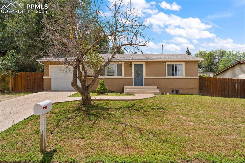 Nestled on a quiet street in an established neighborhood, Stratmoor Valley, this delightful ranch-style home offers the perfect combination of space, location, and value. Featuring 4 spacious bedrooms and 2 bathrooms, this residence provides versatile living arrangements for families, multi-generational living, guests, or even a dedicated home office. As you step inside, you’re welcomed by a bright and inviting living area filled with natural light that creates a warm and comfortable atmosphere. The generous layout offers plenty of room for relaxing evenings, movie nights, or hosting friends and loved ones. The thoughtfully designed kitchen provides excellent cabinet and counter space, making meal preparation a joy. The expansive backyard provides plenty of room for gardening, play, and relaxation under Colorado’s sunny skies. With no HOA restrictions, you have the freedom to personalize your outdoor haven exactly how you want it. Each of the four bedrooms is well-sized with ample closet space, providing privacy and flexibility for all household members. Location is truly one of the highlights of this home. Situated near multiple military installations, local schools, neighborhood parks, and a variety of light bites and dining options, this home offers unbeatable convenience. You’ll love being just minutes away from shopping, restaurants, and recreational activities while still enjoying the peace of a residential community. Easy access to major roadways ensures smooth commuting to anywhere in Colorado Springs and beyond. This home is a fantastic opportunity for buyers seeking affordability, space, and a central location in one of Colorado Springs’ established areas. This home also has lots of new. It has a newer sewer line, and stamped concrete. Whether you’re a first-time buyer, looking to invest, or searching for a place to settle down, this property has so much potential waiting for you to make it your own. Don’t miss your chance to make this your new home.