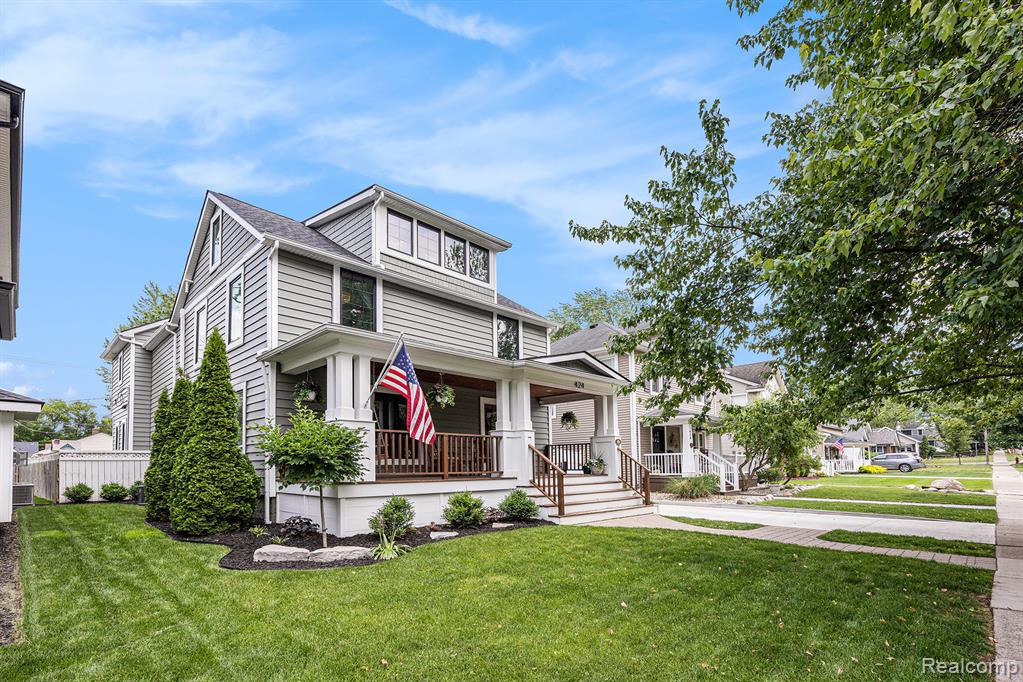 Welcome to 424 Taylor Avenue! You do not want to miss this beautifully renovated & expanded downtown Rochester gem! No details were missed modernizing this rare 3 story, 5 bedroom home! Enjoy summer evenings on the 200 sq. ft. covered front porch! Low maintenance 7" insulated vinyl siding, 400 series Anderson casement windows. Open 1st floor floorplan with 5" quartersawn white oak HW flooring. Kitchen features granite counters, bar top seating, stainless steel appliances & a separate butlers pantry with quartz counters, stainless utility sink, Mantra Cabinets, & tons of cabinet storage for all of your cooking/baking needs! Kitchen opens to large living room with built in desk/workstation. Natural fireplace w/quartz. Enter from the back patio into the expanded mudroom w/stainless utility sink, quartz counters, Dura Supreme Cabinets, poured concrete flooring, 1st floor half bath, & closet w/ample storage. 2nd floor w/4 bedrooms & tons of custom closet space. Full bathroom with large soaking tub/shower, Dura Supreme Cabinets, quartz, & herringbone ceramic floors that flow through into the 2nd floor laundry! Primary bedroom with breathtaking ceiling height, wood beams/chandelier. Expanded primary bathroom with heated ceramic flooring, soaking tub, beautiful shower, quartz counters, & a second primary closet! Head to the 3rd floor and enjoy watching the sunset or movie in the bonus room. An additional 5th bedroom & furnace make this unique space a great place for everyone to enjoy. Extensive Wright Way water filtration system, water softener, & air purification system. Partially finished basement w/additional flex space & plenty of storage. Closed cell insulation in 3rd floor, blown insulation in addition. New driveway, landscaping, & gutters routed to yard. Tons of exterior lighting & an oversized 2.5 car garage round out this unbelievable Downtown Rochester home! Award winning Rochester schools. Quick walk down 4th street to all of what Downtown Rochester has to offer!