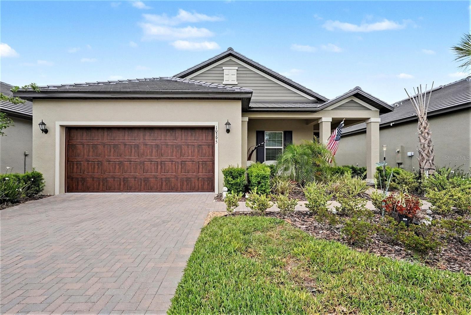 Florida Living at it’s Finest! This GORGEOUS Home, built in 2024, is located in the 55+ resort style community of Angeline, a new 6,200+ acre masterplan community in Land O' Lakes, FL. This home has it all, including a fully-equipped kitchen with all stainless-steel appliances, plenty of cabinet space for storage, walk-in pantry and gorgeous light color modern tile. The Kitchen also features an island with breakfast bar boasting a WIDE OPEN modern design overlooking the oversized Formal Dining and Family Room combo with a 3 Tier sliding glass door leading to a nice size screened Lania with a wooded view and no backyard neighbors. The spacious owner’s suite with a HUGE Walk-in Closet leads to the generous size en-suite bathroom with a Shower and Dual Sinks. An additional bedroom provides convenience for guests along with a second bathroom. The Versatile flex room located directly off the foyer that can be used as an office or work out area. A two-car garage adds extra storage and functionality. This community, delivers an unmatched lifestyle. Residents enjoy access to a modern clubhouse, resort-style pool and a recreational lagoon with clear blue waters with endless beachfront activities, state-of-the-art fitness center, and courts for pickleball and bocce. Nature lovers will appreciate the 100 miles of planned trails and paved pathways for walking, jogging and biking. There is even a community farm, and 3,600 acres of green space. This is more than a home—it’s a lifestyle tailored for comfort, community, and active living. Call to schedule a private showing today!