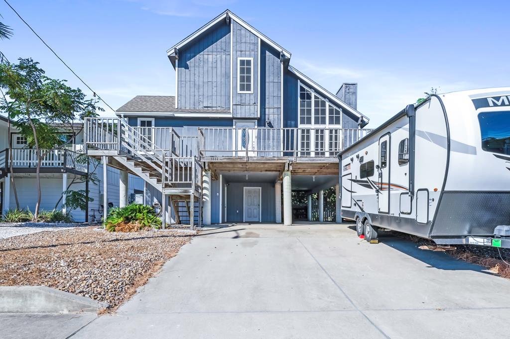 AhMazing location with quick access to SPID by car, kayak & boat rides by water and shore walks by land. Plenty of boat and R/V parking under and in front with storage as well. The house needs some TLC but with some sweat equity, this location could make a perfect retreat. Canal front with immediate water access, this home is a hidden gem. Covered back deck and water views from the kitchen are dreamy. A full bathroom on each level and guest bedrooms with generous closets. You can't ask for more from this waterfront location. Owner is selling "as is, where is". Bring your tools and start making it your own.