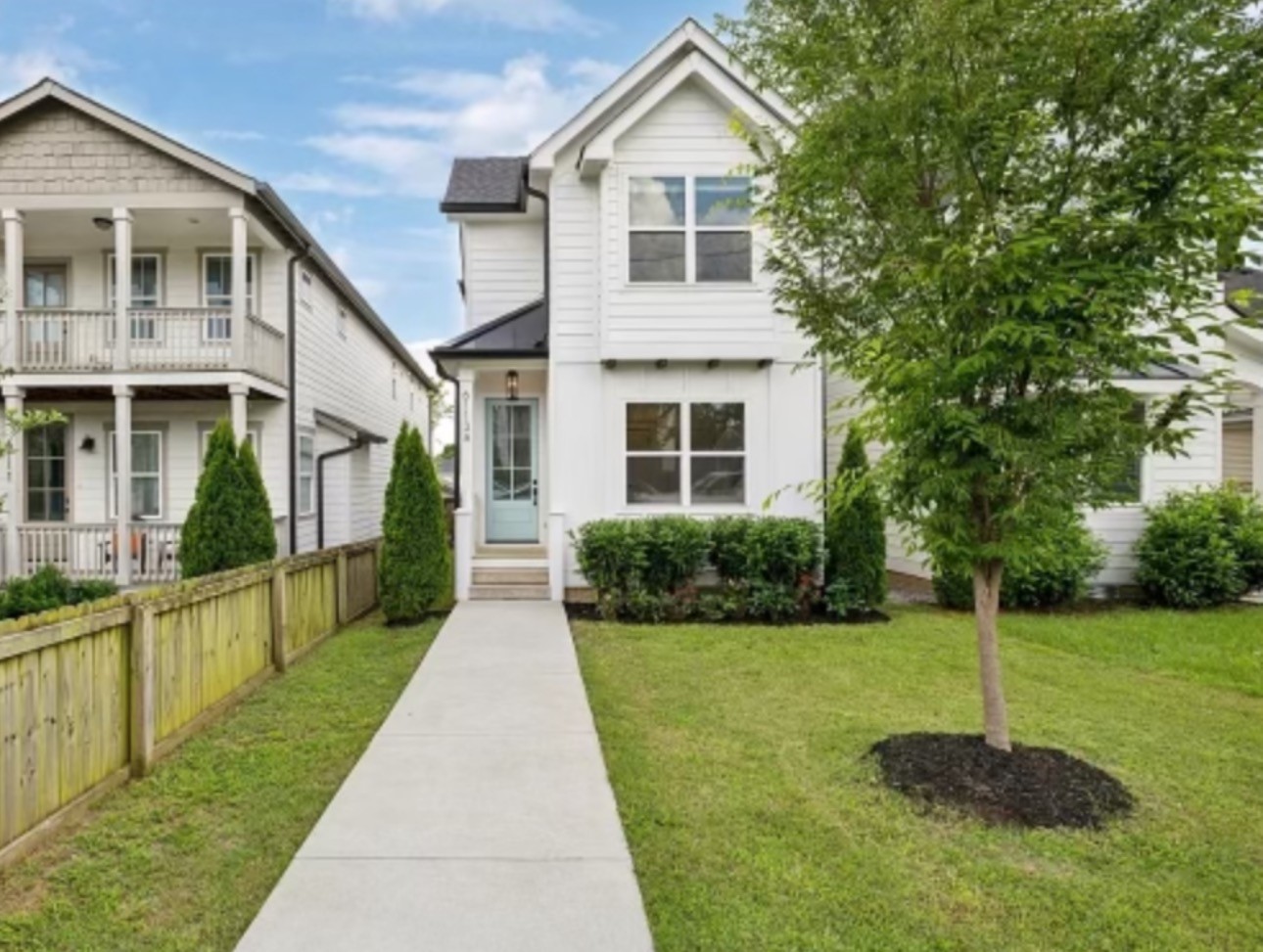 Modern Luxury in The Nations – 6113A California Avenue    Live in the heart of one of Nashville’s most walkable and vibrant neighborhoods! This stunning 2021 home offers open concept living with hardwood floors, a chef’s kitchen with quartz countertops and a walk-in pantry, plus a spacious covered deck and fully fenced backyard.    Upstairs, the vaulted primary suite features a spa-like bath with double shower heads (including rain shower) and dual vanities. Two additional bedrooms, offer flexibility-perfect for kids' rooms, a guest suite, or a home office. A stylish full bath, and upstairs laundry add convenience. Bonus: a double carport with garage doors for added style and function.    Walk to Frothy Monkey, Bringle’s Smoking Oasis, and the new Urban Dog Bar. Also with coming soon, General Shoe mixed retail space -with pickleball courts, a swim center, and retail. Quick access to downtown and interstates.    This isn’t just a home—it’s a lifestyle.