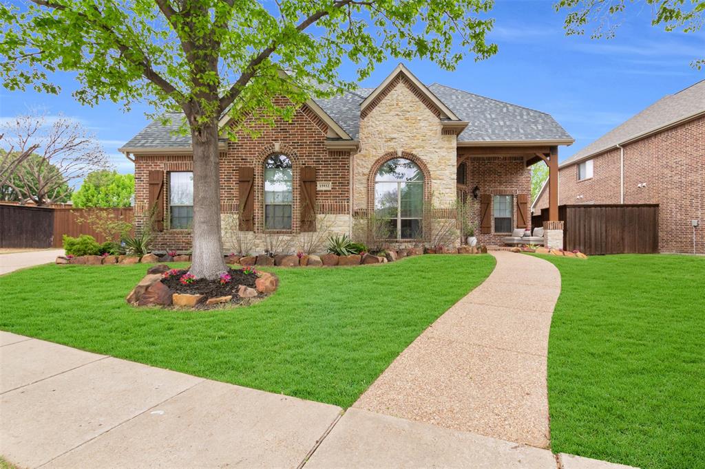 Fully renovated interior designer's personal home in Stonelake Estates. Entertainers and chefs alike will enjoy the top of the line cafe appliances and endless entertainment spaces. It provides an abundant amount of storage with custom built cabinetry and ample counter space. This is the perfect house for entertaining with it's open floor plan and endless activity inside and out. In the backyard, you will find a luxurious 10ft pool, providing a diving board, basketball net, and connected hot tub. Surrounding the pool, you will enjoy a cool night by the fire pit or a quick game on the basketball court. With the oversized covered patio, fireplace, and outdoor kitchen, you will be sure to get the most out of this backyard space throughout every season! The grand primary bedroom hosts his and her custom walk in closets, vanity desk, Wet-room with duel showers with a luxurious free-standing soaking tub. Conveniently, the opposite end of the primary closet opens into the laundry room&mudroom with built in storage and a doggie shower that doubles as a laundry sink. Upstairs, just off the landing is another generously sized gathering space. The media room is outfitted with a projector and screen--along with cozy seating, mood lighting, and a well thought out dry bar to make your movie nights convenient and practical. Follow the walking paths throughout the neighborhood to school or the pool, located just around the corner from home! This neighborhood is surrounded with endless options for take-out and grocery shopping, many of which are walkable. Installed in the backyard is a gate that leads directly to Planet Fitness, Andy's, Starbucks, and more. The garage provides space for 3 cars with room to spare. Inside, a custom cedar closet is perfect for valuable sporting equipment with a security door. And the double swing gate access to the backyard accommodates a boat, rv or any other recreational toys. You don't want to pass up the opportunity to claim this one as your own.
