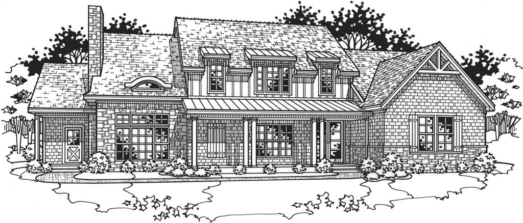 Anderson Homes brings their spectacular Mulberry II plan to a treed, corner lot in Hidden Lake Estates. With just over 4,000', this 1.5 Story home has 4 bedrooms, 3.5 baths, 3 car side garage, multiple living areas and a full basement perfect for future finish or storage space. The double-wide front doors lead you into the inviting foyer with a private office to the side and a huge family room/dining and kitchen space ahead that is open and perfect for entertaining or modern living. The family room features vaulted ceilings, fireplace and multiple doors that lead out onto the spacious covered patio. Gourmet kitchen with oversized island and a huge walk-in pantry with sink. Additional beverage room off kitchen that connects to one of the front covered porches. Bonus keeping room with fireplace off kitchen for cozy living space. The primary suite is on its on side of the main level offering tons of privacy. The primary bath has a double vanity, freestanding tub, walk-in shower and a large walk-in closet with it's own laundry. The upstairs features a loft space, three huge bedrooms each with walk-in closets and their own private baths and a second laundry on this level. Builder could finish up to 440 sqft above garage on second level and up to 2400 sqft in basement. Sensational setting with nature views out the back. Full access to Cedar Creek's incomparable amenity package that includes access to 65 Acre fishing and sailing lake, 3 swimming pools, Clubhouse with gym, racquet/basket/pickle ball court, Lighted tennis courts, sand volleyball court, parks, playgrounds and trails. Selections can still be made to make this home your own!