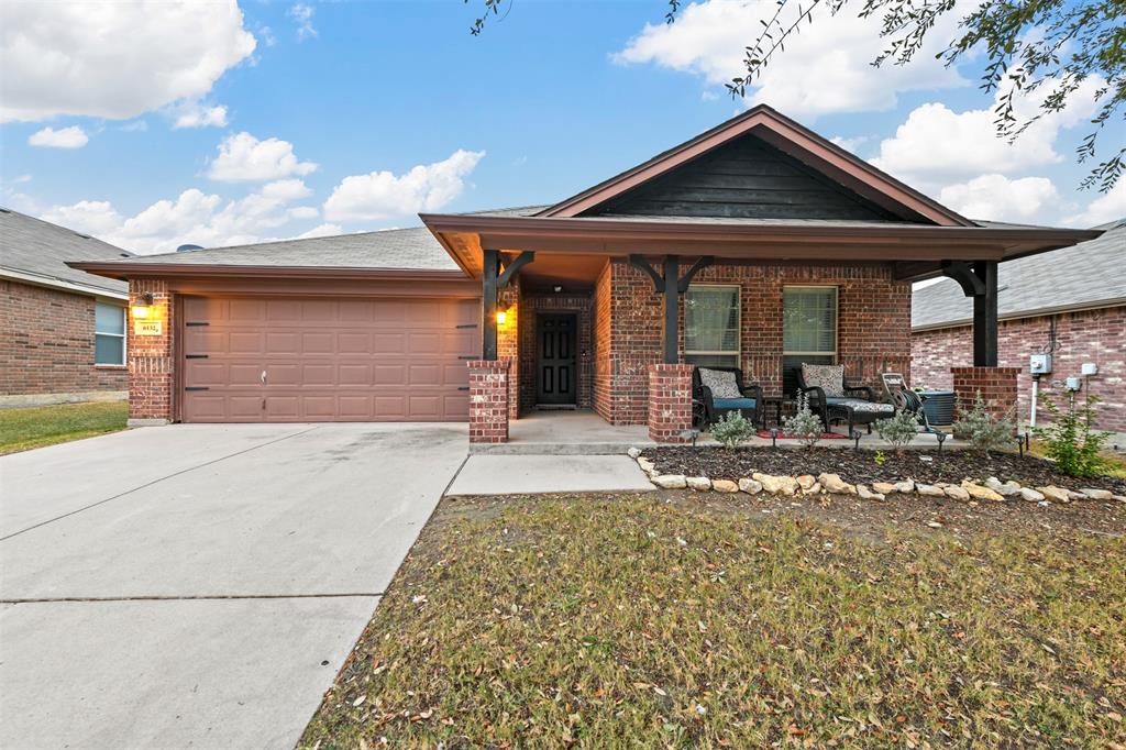 This stunning 3-bedroom, 2-bathroom home features an open floor plan perfect for entertaining or intimate family gatherings. Luxury vinyl plank flooring (2020) flows throughout the main living areas, complemented by ceiling fans and contemporary canned lighting added in 2022. The kitchen overlooks the living room’s wood-burning fireplace and includes stainless steel appliances, a breakfast bar, and an island, with natural gas available for water heating and the stove. The primary suite boasts a spacious walk-in closet, a separate shower, and a soaking tub. The split bedroom layout and ceramic tile in wet areas offer privacy and practicality. Decorative arches and crown molding add elegance throughout the home. Step outside to enjoy the large covered front porch and patio, complete with a ceiling fan and wall mount for your TV. Tenants also have access to a Nest Thermostat and Ring doorbell for added convenience. Located within a HOA community that offers full access to amenities such as a clubhouse, pool, jogging and walking paths, a boat ramp, and seasonal events. Buyers are responsible for verifying all property details.
