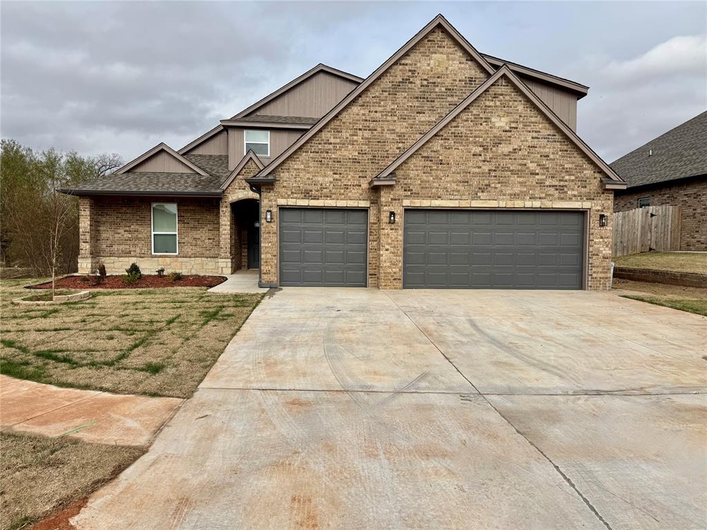 Discover modern elegance and timeless comfort in this stunning new-construction home!!! 4-bedroom, 3.5-bath with a dedicated office, perfectly located in the highly sought-after Deer Creek School District. Designed for both luxury and livability, this residence offers a thoughtful two-story layout with two bedrooms on the main floor—including the serene primary suite—and two additional bedrooms upstairs for added privacy and flexibility.Step inside to an airy, open-concept living space filled with natural light, premium finishes, and designer touches at every turn. The heart of the home is the chef-inspired kitchen, featuring a massive quartz island, quartz countertops throughout, brand-new stainless-steel range and dishwasher, and abundant custom cabinetry. Whether you're hosting gatherings or enjoying everyday meals, this kitchen delivers style and function in perfect harmony.The main-floor office offers an ideal work-from-home environment, while the spacious living area flows seamlessly for entertaining or relaxing. Upstairs, you’ll find a generous secondary living space along with two well-appointed bedrooms and full bath, offering an ideal setup.Additional highlights include a 3-car garage, large closets, upgraded materials throughout, and the comfort of a brand-new, energy-efficient build.With its combination of luxury design, warm livability, and top-tier schools, this home delivers an unmatched opportunity in one of OKC’s most desirable communities.