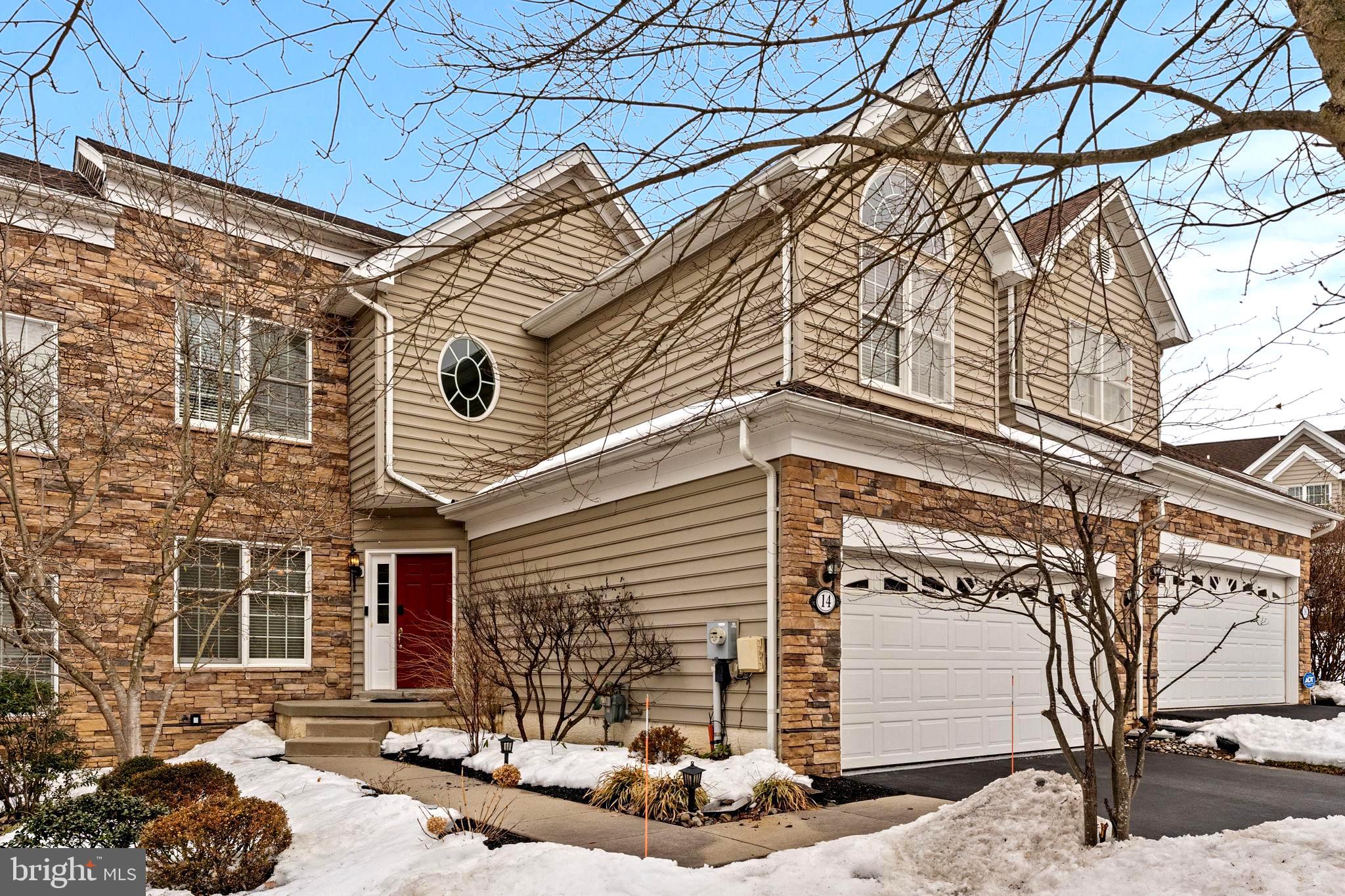 Welcome home to this beautiful updated & upgraded spacious carriage home in the highly sought after Unionville-Chadds Ford school district.  This is your chance to make it yours. Approximately 3900+/-  total square ft.   Yes it has 3 bedroom and 3.5 baths and a 2 Car Garage, but the cherries on the top are the finished walk-out basement; finished loft; lot that backs to trees; and a community that offers all sorts of amenities plus an association that takes care of the exterior home maintenance/replacement as well as lawn/landscaping care land more so you have time to actually enjoy the amenities and your beautiful home.. As you ente into the two-story foyer you are greeted by abundant beautiful molding (chair rail, wainscoting, and double crown), gorgeous hardwood floors and an open floor plan. The first floor begins with a formal dining room. The gourmet kitchen stuns with beautiful cherry cabinets, granite counter tops, newer stainless-steel appliances, gas cooking, double sink, pantry and breakfast nook and it opens to family room with gas fireplace and access to the very large Trex deck. There is a two-story living room with a wall of windows, impressive views both from the windows and also looking up at all the spindle railings plus a wet bar with cherry cabinets with glass fronts. Rounding out this floor is the powder room; laundry room with utility tub, cabinets, and large storage closet. Two car garage with an epoxy floor, organization panels for hooks, storage cabinets and EV charger outlet. On to the 2nd floor. The primary bedroom has an oversized closet, recessed lighting and ceiling fan. The primary bathroom includes a soaking tub, double sink, frameless glass shower and water closet. Large 2nd bedroom with cathedral ceiling, ceiling fan, walk in closet, and direct access to the hall bath. The third bedroom is also nicely sized. Up once again to the spacious finished loft/office with a skylight and its own hvac zone for year-round enjoyment. There is even a wonderfully finished walkout basement with a full bathroom and access to a cute path from this level to a small patio area. The roof was replaced by the HOA 2024.  Other replacements include the hot water heater (2019), HVAC (2019), dishwasher, microwave/oven combo and basement flooring (2025). Riverside at Chadds Ford offers a ton of amenities including tennis courts,  swimming pool,  clubhouse,  fitness center, and a tot lot. The HOA takes care of snow removal, lawn/landscaping maintenance, exterior building maintenance, trash, and so much more! This home is in close proximity to major shopping, restaurants, parks, and Longwood Gardens.