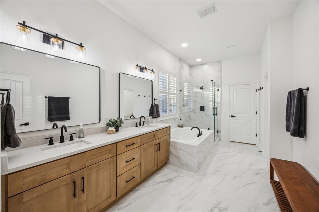 AMAZING OPPORTUNITY + $15,000 BUYER INCENTIVE!Own a stunning, like-new renovation in Stonebridge Ranch (Frisco ISD) with the added bonus of $15,000 toward closing costs, rate buy-down, or other buyer needs for offers received before the end of the year.Why settle for basic when you can have the best of both worlds? This 4-bedroom, 3.5-bath home sits on a corner cul-de-sac lot in the highly desirable Aspendale neighborhood, offering the feel of a brand-new home with the charm and maturity of an established community. Every inch has been thoughtfully updated to deliver modern comfort, style, and convenience.Inside, you’ll find new flooring, fresh paint, new fixtures, a brand-new front door, new appliances, new cabinetry in the kitchen and all bathrooms, and quartz countertops throughout. The kitchen is a true showpiece, featuring a 9-ft quartz island, sleek cabinetry, and modern appliances that flow seamlessly into the spacious family room—perfect for everyday living and entertaining.The oversized primary suite is a private retreat with a spa-inspired bathroom, while a dedicated home office adds work-from-home convenience. Upstairs offers three additional bedrooms (including one with an en-suite bath) plus a large game or media room for flexible living. All bathrooms have been fully renovated with designer finishes. Major improvements include a 2019 roof and a recently replaced fence.Enjoy the Stonebridge Ranch lifestyle with resort-style amenities including pools, golf, lakes, trails, and parks—along with top-rated Frisco ISD schools. Unbeatable location: 1 mile to H-E-B, 1.2 miles to Market Street, and just 0.5 mile to Gabe Nesbitt Community Park, Apex Centre, and McKinney Pickleball & Tennis Courts.LOCATION. UPDATES. INCENTIVES.This fully renovated home delivers modern luxury and exceptional value in one of McKinney’s most sought-after communities—schedule your showing today.