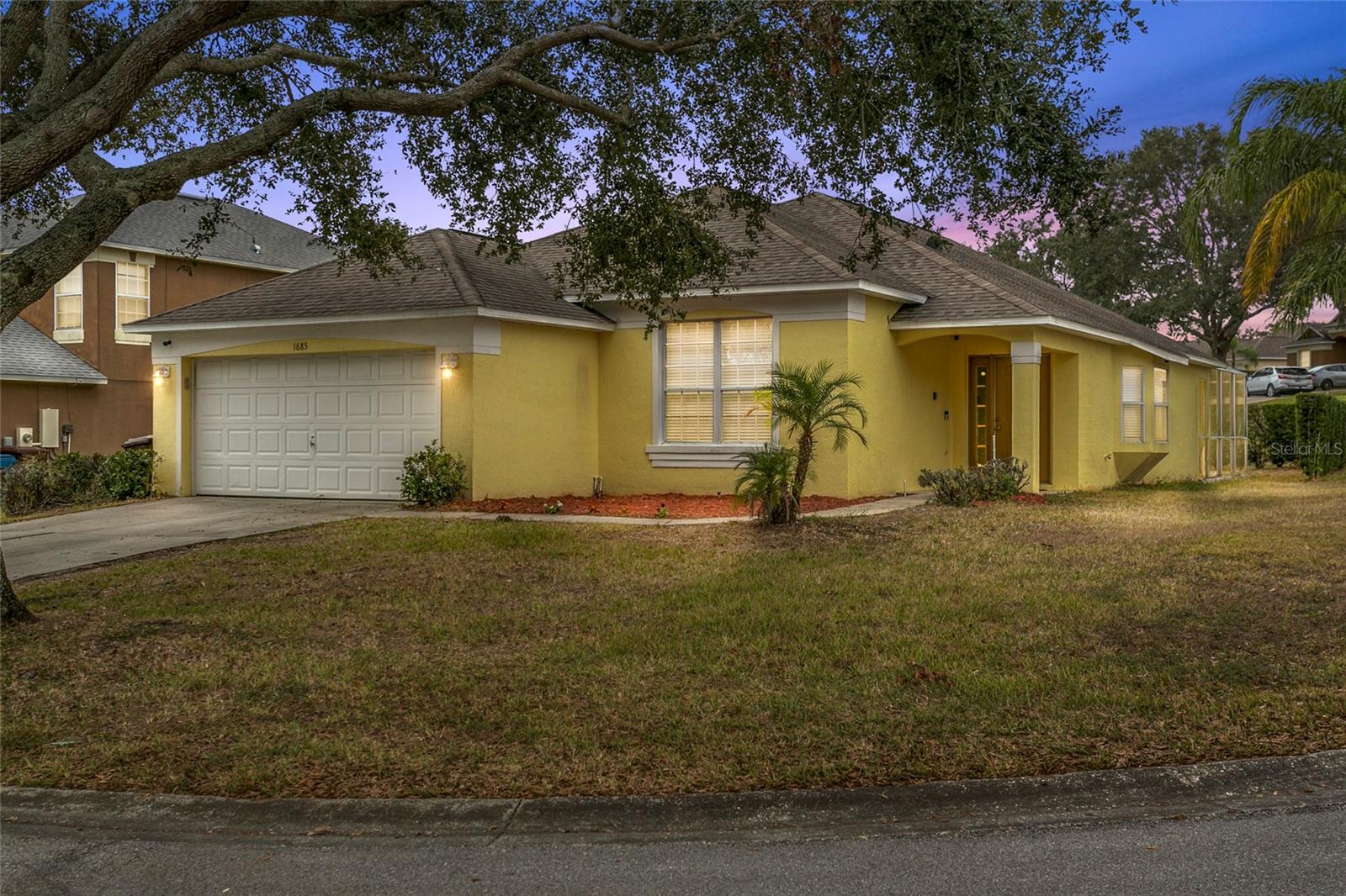 Welcome to your dream home in the heart of a stunning, gated golf course community! This beautifully maintained three-bedroom, two-bathroom residence, along with a versatile bonus room/flex space, is perfectly situated on a desirable corner lot. As you drive through this serene neighborhood, take in the picturesque rolling greens and vibrant landscaping that create a truly peaceful atmosphere.  Enjoy resort-style living at its finest, with fantastic amenities including Pickleball and tennis courts, a playground, and lush green spaces for relaxation. The community offers ample opportunities for jogging, walking, biking, and exercising amidst the beautiful surroundings.  Convenience is at your doorstep, as this home is within 2 mins from Walmart, Winn-Dixie, Checkers, Dairy Queen, an auto maintenance shop, and a hardware store, all easily accessible along Highway 27. This major highway provides quick and easy access to Miami and Orlando, making it ideal for those who love exploring everything Florida.  Located in Haines City, you will be just 25 minutes away from Legoland and 35 minutes from Disney Springs, ensuring a variety of dining, entertainment, and lifestyle options at your fingertips. Don’t miss out on this incredible opportunity to make this home your own and enjoy the best of Florida living!The home has also been updated with a brand new HVAC system and water heater!