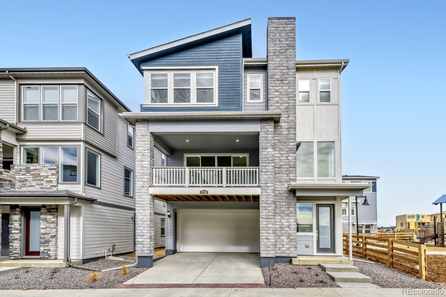 Available NOW!Beautiful Boulevard 3-story plan in the brand new Vermilion community has a beautiful outdoor living balcony and features 4 bedrooms (3 upper / 1 lower), 3.5 baths, great room, kitchen, laundry, 2.5 car garage and a crawlspace. Gorgeous finishes and upgrades throughout including luxury vinyl plank flooring, stainless steel appliances, Quartz package,  low maintenance backyard space and more. The builder provides the latest in energy efficiency and state of the art technology with several fabulous floorplans to choose from. Energy efficiency, and technology/connectivity seamlessly blended with luxury to make your new house a home. Vermilion Creek offers single family homes for every lifestyle. Close to dining, shopping, entertainment and other amenities. Association fee subject to change. Photos and the Matterport 3D tour are of a model home and are provided for illustrative purposes only. Features, finishes, and layout may vary and are subject to change.   Washer / Dryer Included / Private Fencing / Whole House Blinds / Adjacent to open lawn area. Enjoy easy access to Tagawa Gardens and the Cherry Creek Trails right outside your neighborhood.