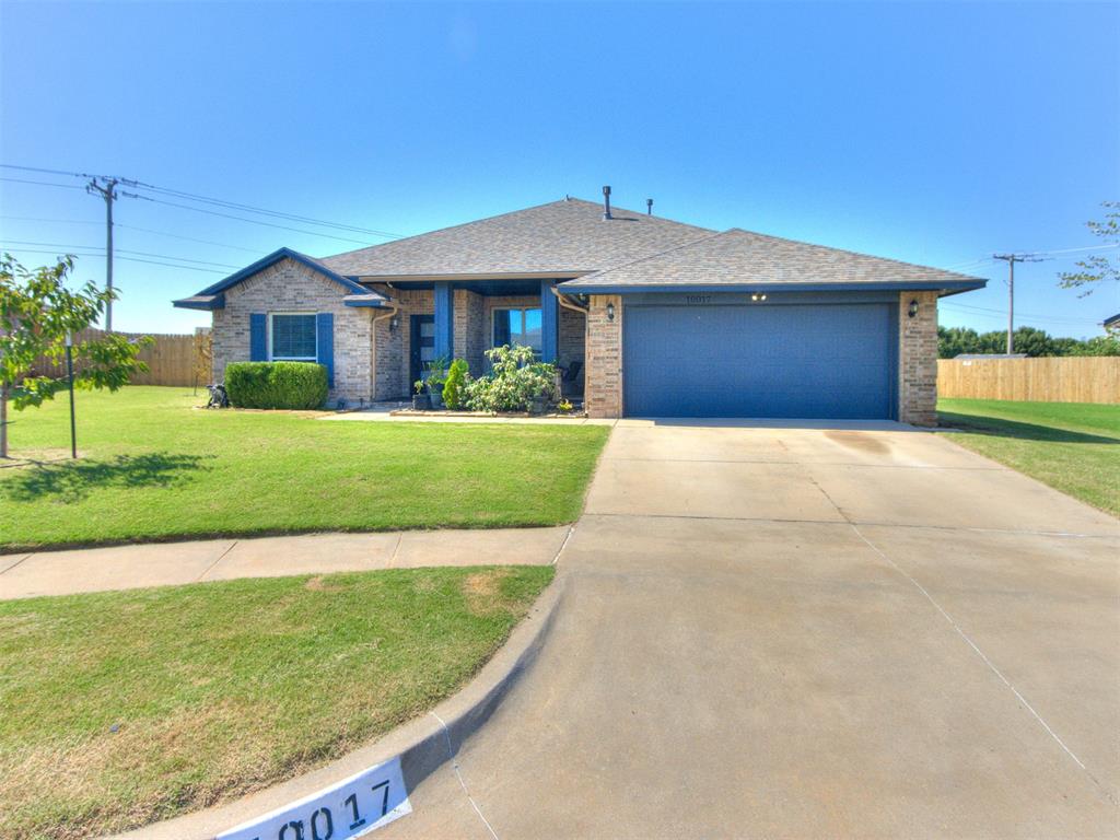 Sitting on an oversized lot with a beautiful, well-kept lawn, this updated 4-bedroom home in Yukon Schools has everything you’ve been looking for! Inside, you’ll love the open-concept layout with an inviting living room featuring a cozy fireplace, and a true primary suite offering privacy from the rest of the home. The other 3 bedrooms are generously sized, and there is a second living space that can be used as you see fit—perfect for a game room, office, or flex space.The large kitchen has granite counter tops, abundant cabinetry, a gas range, and a generous dining area—ideal for family gatherings or entertaining. The spacious laundry room adds extra convenience with storage cabinets and a utility sink.Step outside to enjoy the backyard with plenty of room to add a pool, play-set  or host cookouts with two lovely new cherry trees that the current owner hopes you will love as much as she has.  Recent updates include a newer roof (2023), fresh exterior paint, fresh paint in the 2nd and 3rd bedrooms,  a new modern front door that brings in extra natural light, and a recently added storm shelter for peace of mind.  Conveniently located near the turnpike, shopping, dining, and the golf course, this home truly has it all.  Don’t miss your chance—schedule your showing today!
