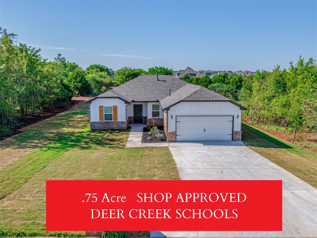 *** TAKE ADVANTAGE OF 100% USDA FINANCING OR 10K DOWNPAYMENT ASSISTANCE FROM BUILDER PREFERRED LENDER! OVER 3/4 ACRE OF A CHARMING NEW CONSTRUCTION HOME IN EDMOND & IN DEER CREEK SCHOOLS! Estimated to be completed on JULY 2025, this beautiful LINCOLN FLOOR PLAN is a charming design inside and out, see why our newest Lincoln plan offers what you are looking for in a new home. This 3-bedroom, 2-bathroom home comes complete with a 2-car garage—giving homeowners just over 1,600 sq. ft. to enjoy with friends and family. The Lincoln welcomes you home with its open design, designer touches throughout, his-and-hers master closet spaces with convenient private access to the laundry room! With all of this situated in convenient, family-friendly community with top-notch school district and easy access to major highways, come to see why the Lincoln plan is the next place to call home! There's more! Hamilton Neighborhood is shop-approved and pool-approved! This is the perfect home sweet home for you and your family! Schedule your showing now!