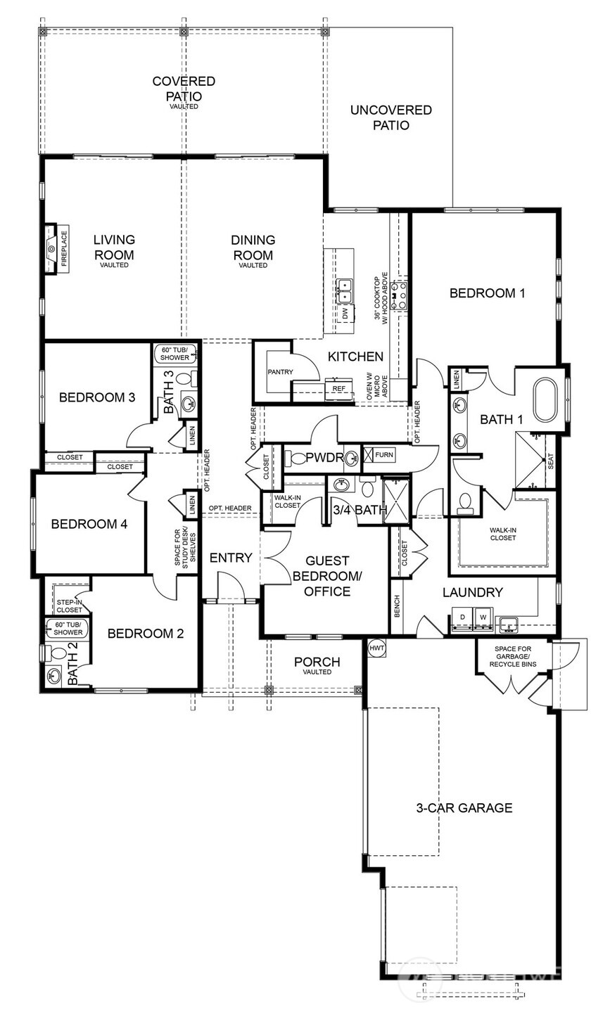 Floorplan that could go on this homesite with Landed Gentry.