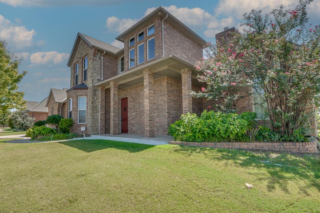 Welcome to this beautifully updated 3,249 SqFt home offering 4 bedrooms, 3.1 bathrooms, a 3-car garage, and an outstanding setting backing directly to the golf course. With nearly $95,000 in documented improvements and maintenance.Inside, beautiful faux wood tile flooring flows through the main areas, complemented by granite countertops, rich cherry wood cabinetry and a spacious, open feel. The living room is anchored by a gas fireplace, creating an inviting focal point and comfortable gathering space. The kitchen offers abundant cabinetry, generous workspace and excellent connection to the living and dining areas. Both the primary and secondary en suites have been remodeled, creating two beautifully updated private suites. The primary en suite features its own tankless water heater, while the primary closet includes convenient pull-down closet rods for additional storage functionality. The versatile 4th bedroom offers flexibility as a bedroom, game room, media room or additional living space.Functionality continues with a mud bench and sitting area, large laundry room with utility sink, water softener, and excellent storage. The 3-car garage features tall ceilings for additional versatility and storage, while a storm shelter adds an important Oklahoma feature. The garage also features a 220 plug for charging electric vehicles or running large air compressors.Golf course backdrop. A beautiful cedar-covered patio enclosure creates an inviting outdoor living and entertaining area overlooking the course, while extended concrete provides additional space for grilling, outdoor furniture, and gatherings.From the remodeled en suites to the granite countertops, cherry cabinetry, faux wood tile and impressive outdoor living space, this property reflects years of continued investment and care. Extensive improvements, flexible living spaces, exceptional storage and a golf course setting create a home that's ready to impress.