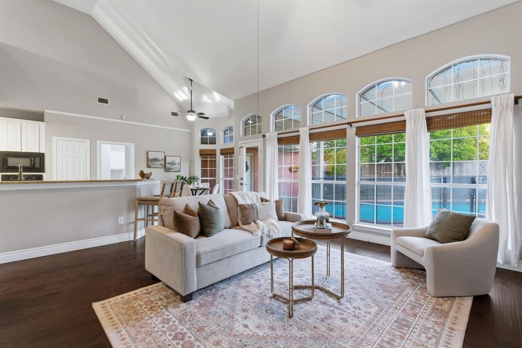 Located in the highly desirable area of Plano, this beautiful two-story home offers the perfect blend of comfort, space, and functionality. Featuring 4 spacious bedrooms, 3 full bathrooms, and 2 half baths, this home is ideal for families and those who love to entertain.Step inside to find stunning high, elevated ceilings in the living room, creating an open and airy feel, with the second floor overlooking both the living area and kitchen. The home also includes recently updated appliances, with a brand-new stovetop and dishwasher, as well as two water heaters that are only one year old.Situated on the corner of a quiet cul-de-sac, this property provides a peaceful setting within a charming neighborhood. Enjoy the convenience of being within walking distance to local schools and a nearby park, making it perfect for families.The backyard is truly an entertainer’s dream, complete with a pool and plenty of space to host gatherings. A secure safety fence around the pool adds peace of mind for households with children.This home offers a rare combination of location, thoughtful updates, and inviting living spaces—ready for you to make it your own.