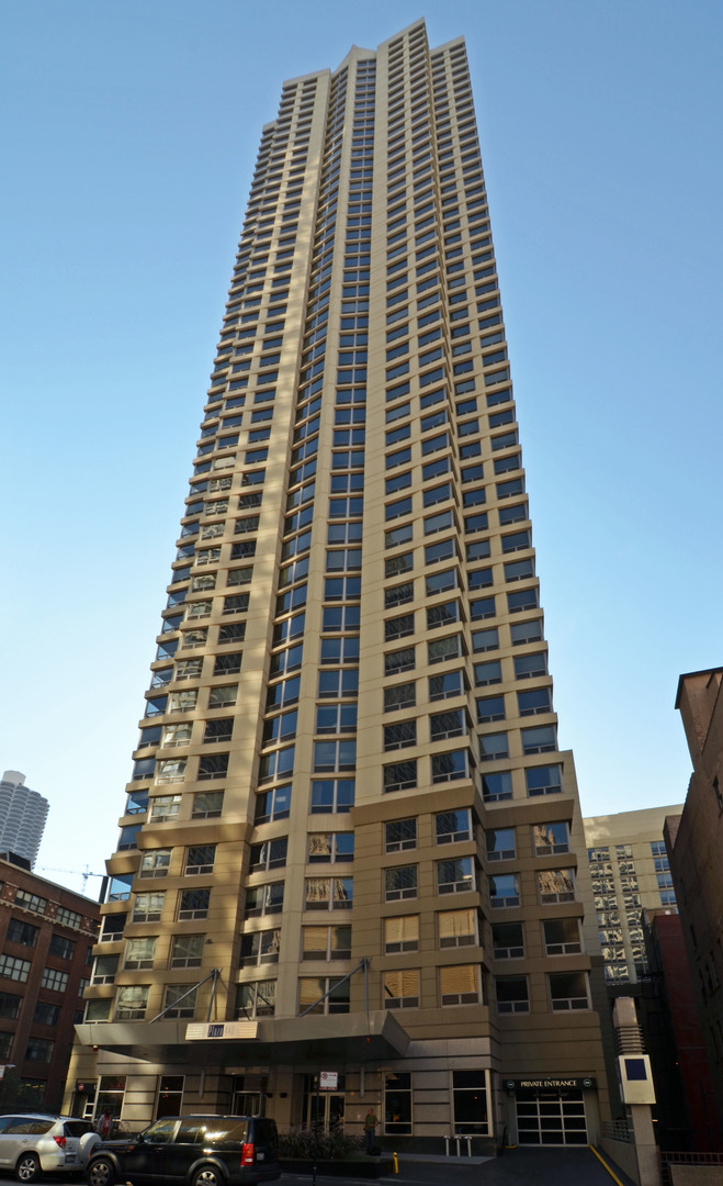 Experience downtown living in this updated, high floor corner studio at Plaza 440. Unit 3302 offers a seamless blend of updates and convenience. Step inside and find bamboo wood floors that flow throughout the space, leading you to a sleek, updated kitchen and bath. This studio is a rare find, featuring a walk-in closet and, most notably, an in-unit washer and dryer-a luxury that isn't found in other studios within the building. Being on the 33rd floor this unit has spectacular west facing city views and you will get to enjoy greats sunsets because of the large windows this unit has. Building assessments will include heat, air, water, trash along with access to the building amenities. Plaza 440 is a full-service experience with 24 hour door staff, on-site management and maintenance. Stay active with its fitness center, relax in the sauna or the indoor pool, or socialize in the party room. There is a sun deck and on-site laundry facilities that are also available. The building is located in the center of it all, you'll appreciate the walkability of this neighborhood. Enjoy a short stroll to the Chicago River, the renowned Magnificent Mile, and an endless array of fantastic things to do. Currently the unit is rented and the lease must be honored. Lease end July 10, 2026 and tenant is paying $1950 a month.