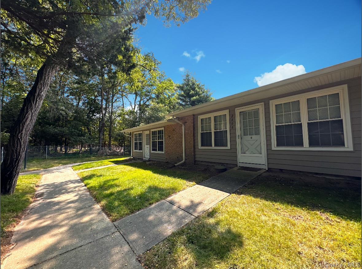 Great opportunity to own a two-bedroom, 1-bath Greenbriar model in Leisure Village, a 55+ gated community. This condo offers great potential and features a brand-new central AC, updated windows, bathroom with walk-in shower, washer and dryer, solar tubes throughout making this a light and bright home, designated parking space and tranquil surroundings. Enjoy the community's beautifully maintained grounds, golf course, pool, clubhouse and more. This home could be your perfect retreat!