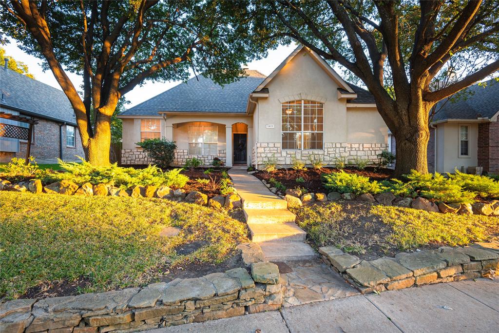 Discover the perfect blend of style and functionality in this updated single story home ideal for living & entertaining and nestled on a great culdesac street in the heart of West Allen. Step inside to be greeted by a spacious family room boasting abundant natural light flowing through numerous windows, complimented by a cozy fireplace perfect for those chilly evenings. Fresh paint enhances the bright atmosphere, and the tile and wood flooring adds just the right touch of sophistication. The updated kitchen features contemporary white cabinetry, sleek granite counters, ample storage & recent appliances, plus cozy casual eating area. The primary suite boasts separate shower and jetted tub & walk in closet. Outside, the sizable backyard offers endless possibilities for outdoor enjoyment whether you're looking to garden, entertain or just unwind. Enviable location close to elementary school, park & playgrounds. Twin Creeks residents enjoy Arnold Palmer designed golf course, 2 community pools & amenity centers, basketball, tennis and pickleball courts, miles of hiking and biking trails, catch and release ponds, numerous parks & playgrounds & more.