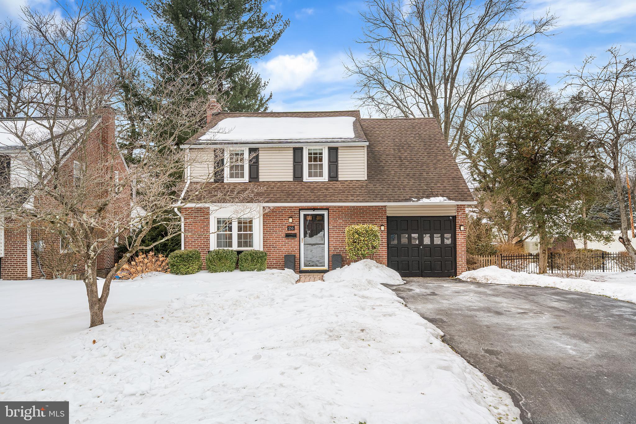 This home is eligible for an EXCLUSIVE mortgage offer - 1.0% OFF your mortgage rate for ONE FULL YEAR!!! Savings provided by local lender, MortgageCountry, LLC - call/text Eve Wyckoff. || Situated in the heart of Paoli, on a quiet no-thru-traffic street, 26 Moreland Road perfectly pairs colonial charm with modern upgrades. A leafy front lawn greets upon arrival, with the house set behind a driveway and a welcoming row of hedges. The covered front entrance leads into the sunny front living room. Daylight from the front and side windows is cast onto the beautiful new oak-colored flooring that runs throughout the house. Recently renovated and expanded, the kitchen is adjacent to the living room and is the heart of the home. With views of the large rear yard, the remodeled kitchen features white shaker cabinetry paired with gold hardware, a subway tile backsplash, floating shelves, and stainless steel appliances. The eat-in kitchen also offers island seating, specialty lighting, a wide undermount sink, and well-appointed fixtures. A bonus room extending from the kitchen is ready to serve as the home’s dining room, at-home office, or playroom! A powder room complete with classic millwork and modern fixtures, and the large backyard, are accessed via the bonus room. The backyard is framed by privacy trees at the back, fencing at the sides, and comes complete with a stone patio—the perfect spot to gather in the summertime. Back inside, a stairwell with an adjacent coat closet extends from the living room to the home’s 3 bedrooms and bathroom above. Each bedroom offers multiple windows and exposures, and character arched ceilings that follow the roofline. The king-sized primary bedroom looks onto the front lawn and offers ample space for multiple wardrobes at the front and sides of the room. A windowed bathroom is positioned at the center of the hallway and contains a tub/shower enclosure, a modern vanity with shaker cabinets, elegant tiling, and floating shelves. Recessed shelves next to the bathroom offer the perfect space to stow towels or display framed photos and decor. Before heading on your way, be sure to check out the basement! Half of the basement is fully finished and is the perfect media room or office space. A utility and storage room extends from the finished part of the basement, and houses the Samsung front-loading washer and dryer, a wash basin, and open space for fitness equipment or storage. Walkout steps lead from the basement up to the backyard. Additional amenities include window treatments throughout the house, Nest thermostat controls, a new HVAC system with natural gas (no more oil!), and a wonderfully central address. Paoli is home to a number of green spaces and neighborhood restaurants, like Nudy’s Cafe and the Main Line Tavern. Neighboring Malvern is minutes away; stop by The Buttery for weekend pastries, Wegman's for groceries, and enjoy plenty of downtown events throughout the year. Enjoy all the perks of Main Line living, including a central train station for easy commuting! We look forward to showing you this lovingly-maintained house—in the Great Valley SD! Disclaimer: Listing brokerage and licensee do not guarantee the accuracy of square footage or property tax data, both of which should be verified by the buyer and buyer's agent.