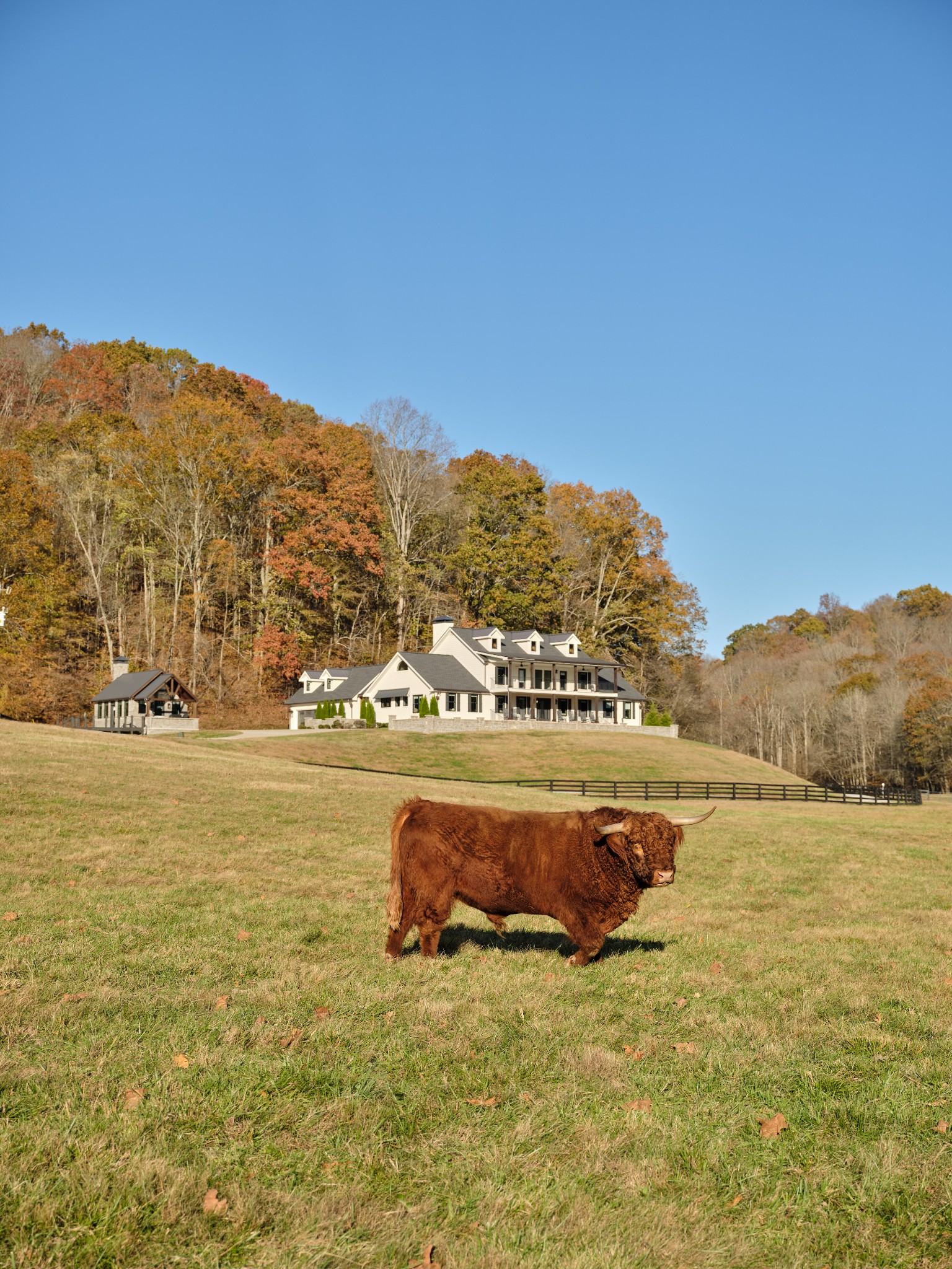 A Private Resort-Style Estate in Leipers Creek Valley — 448 Acres Curated for Luxury Living & EntertainingNestled in the coveted Leipers Creek Valley, this nearly 450-acre estate is more than a property—it’s a private resort designed for unforgettable experiences. Just minutes from Leipers Fork and Davis General, it offers complete seclusion with every amenity tailored for high-end entertaining and family legacy living.The estate unfolds as a curated destination: a newly built party barn, hidden deep in the holler, sets the stage for gatherings of 50+ guests in absolute privacy. A sleek pond-house with outdoor grilling creates an intimate backdrop for evenings of dining, wine, and conversation beside the water. For elevated sporting pursuits, a five-stand shooting field with an architecturally striking clubhouse—blending cypress wood and Tennessee limestone—delivers a world-class venue, while a stocked fishing pond, endless horseback and ATV trails, and professionally managed hunting grounds transform recreation into lifestyle.Anchoring the property, the 6,000 sq. ft. main residence is a Kathryn Zelenik Designs renovated masterpiece, offering 5 bedrooms, 5.5 baths, wide-plank white oak floors, custom cabinetry, and a light-filled master suite with sweeping views. With sleeping accommodations for up to 20, it effortlessly blends scale, sophistication, and comfort, creating the ideal setting for hosting guests or retreating with family.From high ridges to clearwater creeks, this estate is a sanctuary of nature, privacy, and luxury—an extraordinary legacy compound where every detail has been crafted for those who demand the very best.