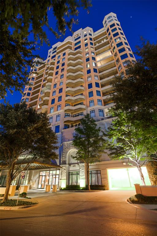 View of property at twilight