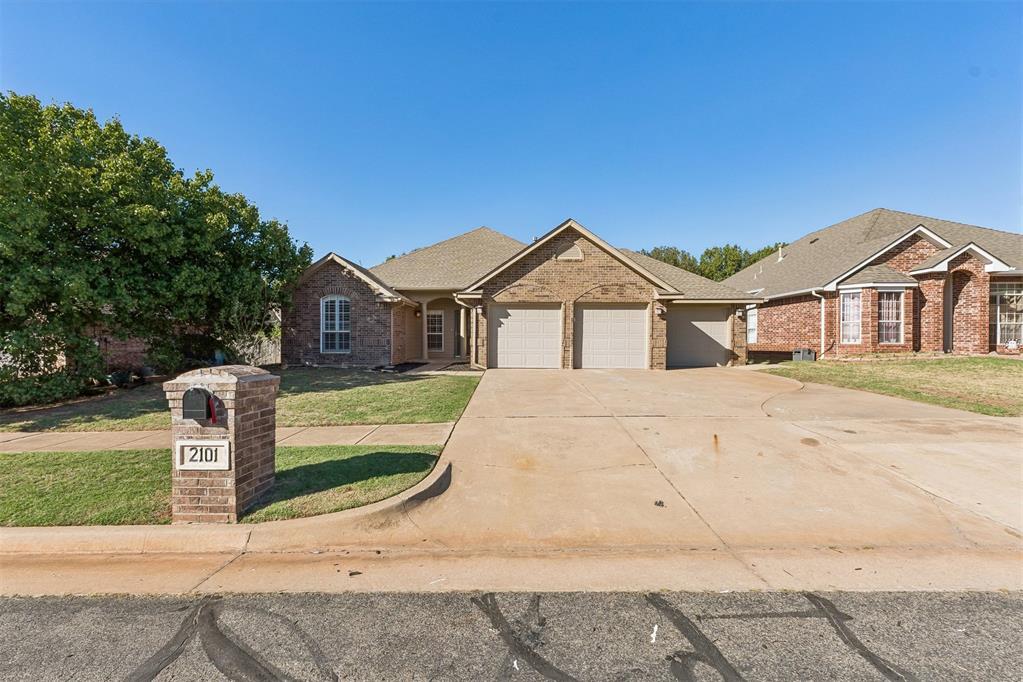 OPEN HOUSE 10/11 THIS SUNDAY 2-4pm Located in a gated community within highly sought-after Edmond Schools, this move-in-ready home offers an exceptional neighborhood lifestyle with a community pool, walking trails, park and picturesque pond with fountain. Mature trees create a peaceful setting, while the tree-lined backyard and side deck just off the dining area provide an inviting outdoor space for relaxing or entertaining.Inside, a spacious and flexible floor plan features two large living areas, plantation shutters throughout and ceramic tile flooring through nearly the entire home. The front living area welcomes you upon entry and opens to a private office that can also serve as a fourth bedroom, offering flexibility for work, guests or additional living space.At the heart of the home, the large entertainer’s kitchen features updated granite countertops, stainless steel appliances, a gas range, abundant cabinetry and generous workspace. The kitchen flows into an oversized dining area and second living room, where a focal gas fireplace anchors the open gathering space. From the dining area, step directly onto the side deck overlooking the mature, tree-lined backyard.The spacious primary suite offers a comfortable retreat with an updated en suite bath featuring new countertops, a soaking tub and updated shower. With its desirable gated setting, neighborhood amenities, versatile floor plan and thoughtful updates throughout, this home is ready to enjoy from day one.