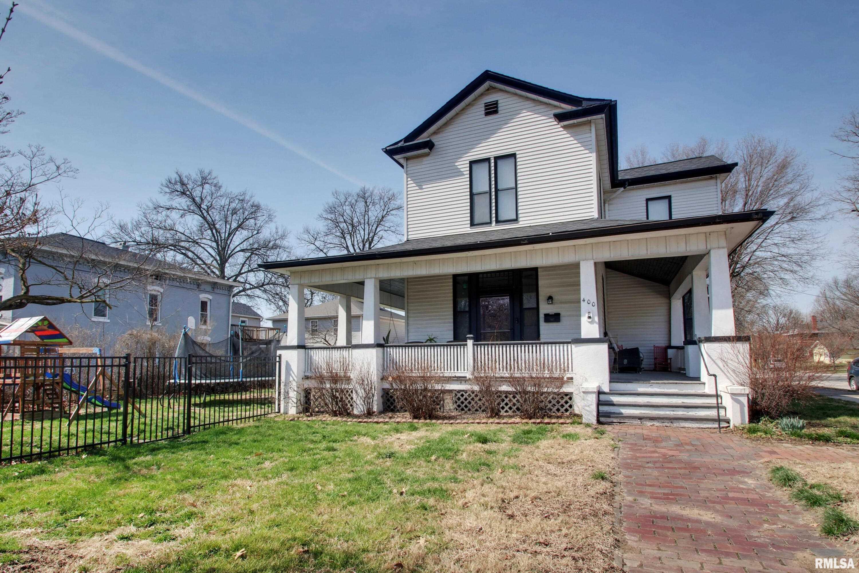 Welcome to this beautifully updated historic home located in the heart of Quincy’s sought after historic district. Situated on the southwest corner of 18th and Kentucky, this charming two story residence offers four bedrooms and two full bathrooms on a fully fenced corner lot with an oversized one car garage.  Inside you’ll find the perfect blend of character and modern updates. The home features a modern updated kitchen with stainless appliances and a massive central island, two renovated bathrooms, and a spacious second floor primary suite that provides a private retreat while maintaining its old world charm with original woodwork and hardwood floors. Major mechanicals have been taken care of with updated roof, HVAC, and water heater, giving peace of mind to the next owner.  Enjoy slow mornings on the covered wrap around porch and take advantage of the unbeatable location just steps from some of Quincy’s most popular restaurants and within walking distance to parks and local amenities. This is a rare opportunity to own a move in ready home in one of Quincy’s most desirable historic neighborhoods.