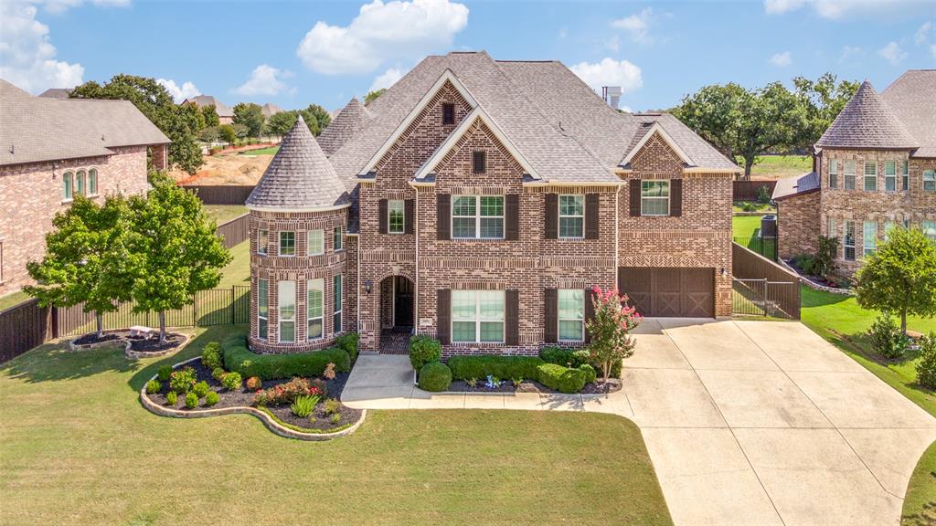 **Zoned for Keller ISD with the Option for GCISD**Roof with 30-year CertainTeed composite shingles (2023)** Nestled in the sought-after community of The Reserve at Colleyville, this Toll Brothers' home provides 4,877 sqft, 4 bedrooms & 4 full and 1 half baths with large pool-sized backyard. The home is conveniently located across from the community park & minutes from Southlake Town Square, DFW Airport, local shops & restaurants (Target, Kroger, Walmart, Aldi, Wild Fork) & within walking distance to Liberty Elementary School. Originally built in 2016 & owned by only one homeowner, this thoughtfully designed & high-efficient home offers soaring ceilings and expansive windows that flood the home with natural light in addition to an open-concept kitchen, featuring custom cabinetry that extends to the ceiling, a walk-in pantry, a large center island with bar seating & an inviting breakfast area. The formal dining room provides the perfect setting for hosting, while the oversized living area offers comfort & space for the entire family. The luxurious first-floor primary suite is a serene escape, complete with a soaking tub, dual walk-in closets & a spa-style shower. Each of the additional bedrooms (1 guest bedroom down, other 2 bedrooms upstairs) includes its own ensuite bathroom, creating private retreats for family or guests. The downstair's home office has been upgraded with beautiful hand-scraped Hickory Oak flooring, offering a refined and productive workspace. The spacious backyard is plenty big for kids & pets to play or for a future pool. The Reserve is an exceptional neighborhood with scenic trails, private fishing ponds, open green spaces, perfect for football or outdoor fun & year-round community festivals & events. Highlights include: High ceilings & large windows throughout, hand-scraped hardwood flooring, upgraded KitchenAid appliances with double ovens, solid ash cabinetry & more. Call for a private showing today!