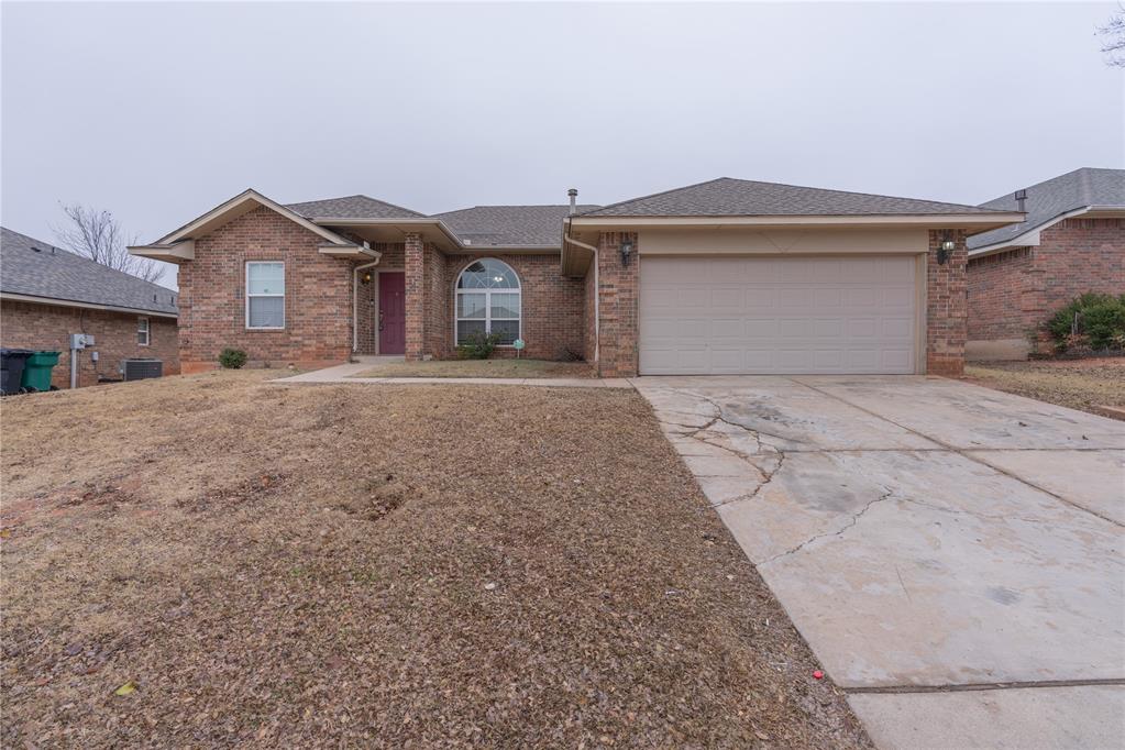 This well-kept, move-in-ready 4-bedroom, 2-bathroom home offers the perfect blend of comfort and convenience, ideally located near major highways and Tinker Air Force Base. The heart of the home features an expansive open-concept kitchen and living room, creating a large, inviting area perfect for entertaining or relaxing. The spacious primary suite serves as a private retreat, boasting a luxurious en suite bathroom complete with a standalone soaking tub, double vanities, and a separate shower. For added convenience, the property includes a 2-car garage for secure parking and extra storage. Available now for $1,950 per month with a $1,950 security deposit, this property is a must-see in a prime location.