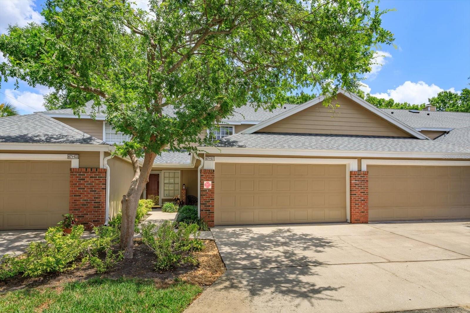 Virtually Staged. LAKEFRONT GATED COMMUNITY - 3 BEDRM / 2.5 BATHS - 2 CAR GARAGE.  Welcome to your private oasis in the heart of Altamonte Springs. This townhome style condo offers the perfect blend of maintenance-free living and a lakefront retreat. Nestled within a secure, gated enclave, this property is designed for those who value both serenity and accessibility.  Step into a modern designed space where natural light and functional elegance meet. This townhome offers a SPACIOUS OPEN LAYOUT that seamlessly connects living, dining, and kitchen areas-perfect for entertaining.  The private screened patio leads to more outdoor privacy of a 2nd patio - SPACIOUS YARD-NO REAR NEIGHBORS - to enjoy morning sun or evening stars while breathing in the fresh air of a lush, lakeside environment.  Enjoy MAINTENANCE-FREE LIFESTYLE - spend your weekends enjoying the lake rather than mowing the lawn-let the HOA do the heavy lifting.  HOA covers exterior maintenance, landscaping and offers an abundance of amenities to enjoy.  This home offers modern comfort, style and peace of mind with a brand-NEW ROOF, and turnkey lifestyle updates:  FRESHLY PAINTED; NEW MODERN FANS AND LIGHTING THROUGHOUT; STAINLESS APPLIANCES: NEW BRUSHED NICKLE FAUCETS THROUGHOUT.  EAT-IN KITCHEN. Convenient INSIDE LAUNDRY and garage GARDEN SINK.  Kitchen-Dining areas include a pass-thru window bar area and BAMBOO WOOD FLOORING.  FRESH & MODERN: The home shines with brand-NEW LED RECESSED LIGHTING & Contemporary LIGHT FIXTURES; NEW LED LOW PROFILE CEILING FANS throughout.  Enjoy a neutral palette of plush fresh carpet in the living room and across the entire upstairs and tile floors in all bathrooms.  PRIMARY SUITE Retreat offers an OVERSIZED bedroom with an EN-SUITE BATH.  NEW Beautiful spa-like walk-in shower with upscale designer tile, inset storage ledge, double shower head, and stunning brand-new deluxe glass shower doors.Community offers unparalleled amenities.  Whether you are looking for fitness, social connection, or lakefront serenity, it is all right here:  CLUBHOUSE featuring a fireplace, kitchen/bar area for entertaining, and dedicated rooms for reading, TV, and gaming (including pool tables and ping pong)—patio w/grills & outdoor seating/umbrella tables all overlooking the POOL and LAKE.  Stay active with a fitness center and lighted courts for basketball, tennis, and pickleball, allowing for comfortable evening play.  Aquatics & Nature: 2 sparkling POOLS, community LIGHTED DOCK W/SEATING AND OVERHEAD ROOF to fish, feed the ducks, or watch the sunset.  BOAT STORAGE & WATER SPORTS RACKS AVAILABLE.Altamonte Springs is one of Central Florida’s most vibrant and convenient locations:Minutes away from Premier Shopping, Dining & Entertainment.  Located with quick access to I-4 and 2 Airports.  Commute to Downtown Orlando, Health Corridor or the Beaches just a short drive away.  Experience the lifestyle you deserve.  Whether you're looking for a peaceful sanctuary or a home at the center of it all, this lakefront townhome condo offers it all.