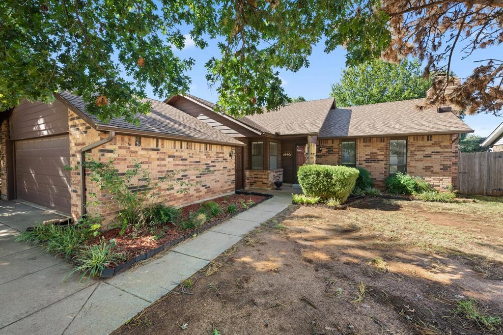 New roof June 2025! Lovely single-family home offering 3 bedrooms and 2 full baths with a warm, inviting layout. Features include a spacious living room with high ceilings and fireplace, a bright kitchen with pantry and window seat, and built-in storage. New flooring and pant throughout! Outdoors you’ll enjoy a well-maintained yard with established trees, wood fencing, and a covered patio. Attached 2-car garage completes the appeal of this comfortable property. Storm shelter in garage!

Buyer to verify all school info