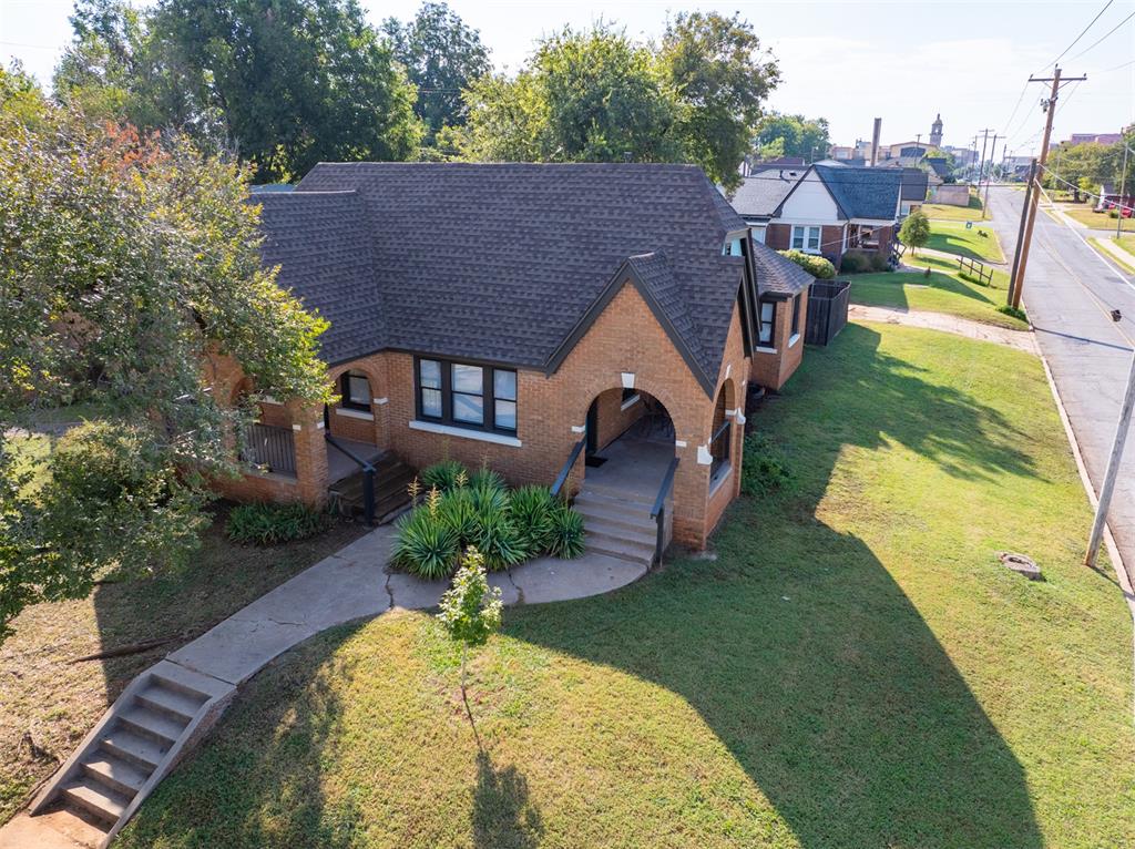 Offering a turn-key opportunity for investment in a prime, core location of Oklahoma City. This refurbished duplex is located directly across the street from the historically preserved Lincoln Terrace addition and offers walking distance to OU medical, the State Capitol, and just a few minutes' drive to downtown and Bricktown. This location could allow for flexible use as long or short-term rental for traveling nurses/professionals, tourists, medical students, etc....OR live in one unit and let your tenant help pay the way.  Each unit features 3 bedrooms and 1 bath & each side has an interior room that could be nice as an office/studio. Recent updates to note:  the roof is new as of Aug. 2025; updated electrical; plumbing; refinished, original hardwood floors, ceramic tile kitchen/bathroom floors & backsplash/surrounds; granite kitchen tops; fixtures & appliances. The paint is mostly new or freshened up, and the windows are double pane. Both units offer fenced backyards and the BEST front porches ever!  When you come look, stop and enjoy the view of the Capitol dome:) Don't wait to see this one because it might just be the one you don't want to let get away.