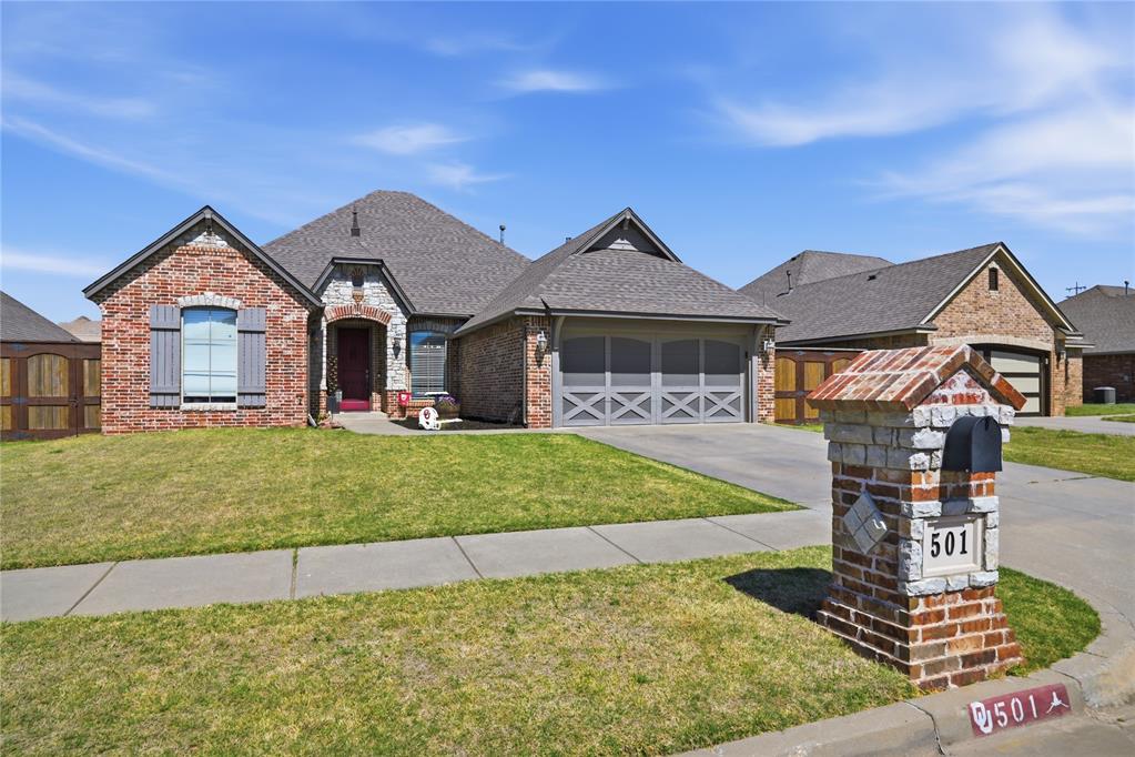 This well-appointed home blends everyday comfort with thoughtful upgrades and standout outdoor features.The enclosed back patio has been finished out to seamlessly match the quality and style of the home, complete with heat and air for year-round use. This upgraded space includes a hot tub that remains with the property and in ceiling speakers, creating a true extension of the living area. Inside, the main living room offers in-ceiling speakers and prewiring above the fireplace for an easy, clean TV setup.Just off the living area, a versatile bonus room provides flexible space for a home office, playroom, or second lounge. The above-ground storm shelter offers convenient, ground-level access and neatly tucks away when not in use.Out back, you’ll also find an above-ground pool with a surrounding deck, ideal for relaxing or entertaining, plus a storage shed for lawn equipment and seasonal items.Located on a quiet street with a cul-de-sac feel, this home delivers comfort, function, and great spaces to enjoy both inside and out.