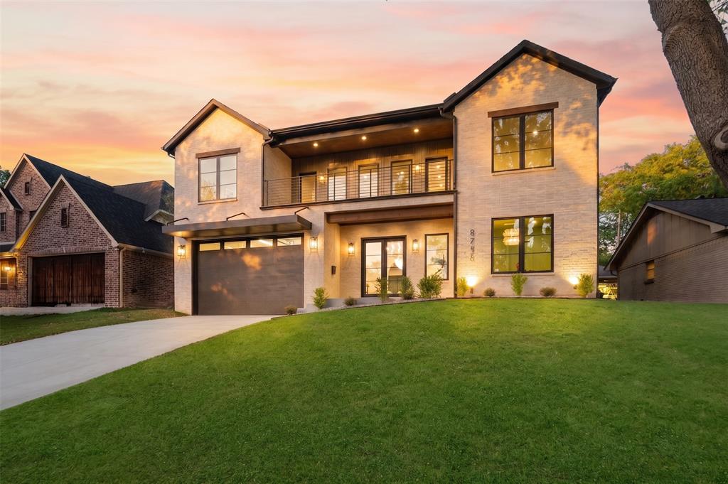 Discover one of the best kept neighborhood secrets in Dallas. Nestled in the tranquil valley behind Flag Pole Hill, indulge in the natural beauty of White Rock Creek with an abundance of wild peacock or fill your equine tank at White Rock Stables, just steps from your front door. Located in the coveted White Rock Elementary attendance zone, this Avant Group home is sure to please with nearly 4,400 square feet, plus a 131sf unfinished air-conditioned storage room (or future gym) not included in the stated size. From the sweeping arches that create visual separation of the living spaces, to the private color drenched study perfect for the task at hand, to the timeless beauty of this Santa Barbara style interior with chefs kitchen complete with Taj Mahal counters and expansive walk-in pantry, this home will speak to you. Every inch of this home has been meticulously designed and built with you in mind. Step through front door to the foyer with the private study, stairs and powder bath on one side, through the arched vestibule to the living room perfect for entertaining with the timeless and elegant kitchen tucked to the right side with adjacent and well-lit dining room with built-in bar. At the rear, find the Primary suite with cathedral ceiling, well appointed primary bath with floating dual-sink vanity, vessel tub and separate walk-in shower complete with rainfall shower. Continue to the expansive primary closet that connects directly to the laundry room for ultimate convenience. Make your way upstairs to find a split plan, with 3 ensuite bedrooms, separated by the game room with loads of windows looking out to the balcony that you will actually use to enjoy gorgeous sunsets. Home garden? putting green? playhouse? Dog run?...Let your imagination run wild with the terraced back yard. This home includes CAT-6E wiring, foam insulation, tankless water heater, piered-slab foundation, and comes with the trusted Maverick 1-2-10 Builder's Warranty.
