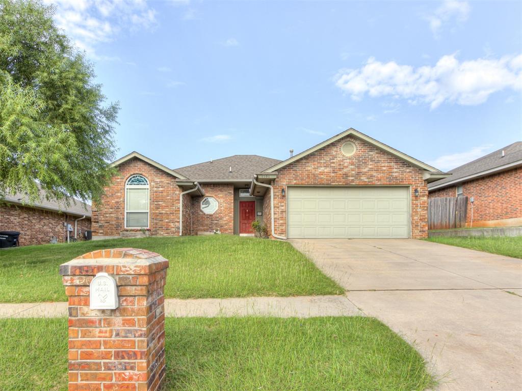 Priced to sell at $225,000- This adorable 3 bed, 2 bath is ready to welcome you home! Located in Meadow Run this home is conveniently located to I-35.  Open, split floor plan, fireplace, and kitchen pantry. Master has double vanity, jetted tub, separate shower and walk in closet.  Storm Shelter, Covered patio, fenced yard.