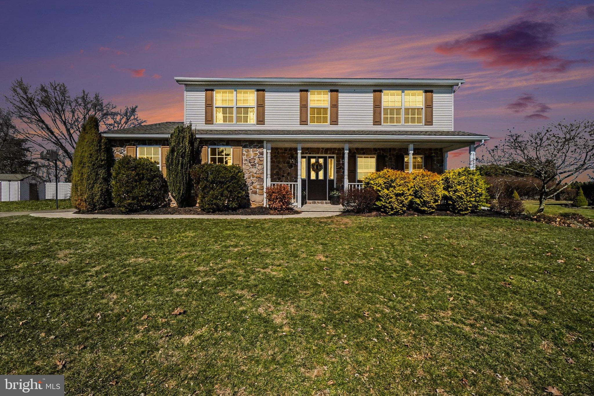 Nestled in the charming Lenker Estates, this delightful traditional home offers a perfect blend of comfort and functionality. Built in 2007, this residence boasts a timeless design with a warm and inviting atmosphere that welcomes you from the moment you step inside. As you enter, you'll find a spacious formal dining room, perfect for hosting gatherings and creating lasting memories. The eat-in kitchen is a culinary enthusiast's dream, equipped with modern appliances including a dishwasher, disposal, microwave, and electric oven/range, making meal preparation a breeze. The home features a full, unfinished basement, providing ample space for storage or the opportunity to create your dream recreational area. With a convenient upper-floor laundry, daily chores become more manageable, allowing you to spend more time enjoying your new home. Safety and security are paramount, with smoke detectors, security system, air purifies, and a humidifier already in place. The exterior of the home is equally inviting. Step outside to discover a lovely patio and porch area, perfect for sipping morning coffee or enjoying evening sunsets. The house also has an underground fence if you have any pets. The expansive lot, measuring almost a half-acre, is cleared and level, offering endless possibilities for outdoor activities, or simply enjoying the fresh air. Parking is a breeze with a side-entry attached garage that accommodates two vehicles, along with additional off-street and paved driveway. This thoughtful design ensures that you and your guests will always have a convenient place to park. Located in a peaceful neighborhood, this home is not just a property; it's a place where you can create a life filled with comfort and joy. Whether you're looking to entertain, relax, or simply enjoy the surroundings, this residence is ready to welcome you home. Don't miss the opportunity to make this charming house your own!