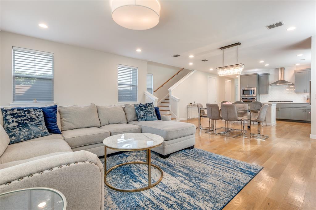 Discover this stunning newer-construction home by acclaimed builder PSW Homes, ideally located near the highly desirable M Streets, Greenville Ave and Glencoe Park. This architecturally significant modern-contemporary residence blends sophisticated design with true Green and Energy-Efficient living.

Situated on one of the largest lots in the community, this 4-bedroom, 3.5-bath home offers a thoughtful layout with the primary suite conveniently located downstairs and three spacious bedrooms upstairs.

Inside, you'll find rich 5-inch oak nail-down hardwood floors throughout and designer-selected finishes that reflect quality and attention to detail. The gourmet kitchen features sleek 42-inch Shaker-style cabinets with modern hardware, an oversized Quartz island perfect for entertaining, and a premium KitchenAid stainless steel appliance package including a gas range.

Custom luxury blinds, window treatments and modern light fixtures elevate every room, while modern comforts like a whole-house generator and electric car charger add everyday convenience and peace of mind. Zoned for Mockingbird Elementary, this home offers the perfect combination of style, sustainability, and location. So close to retail, restaurants, Hwy 75 and downtown.