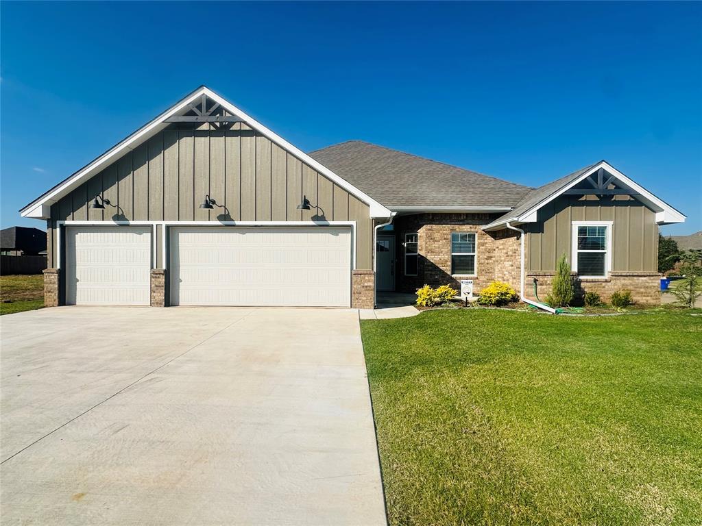 Experience timeless sophistication and everyday functionality at 2917 Kingswood Drive, a stunning 4-bedroom plus study, 2.5-bath home situated on a desirable corner lot in the highly sought-after Summit Lakes community. Designed with both elegance and comfort in mind, this home showcases 10-foot ceilings, custom woodwork in the living room and kitchen, and a spacious open-concept layout that seamlessly blends style and livability.

The gourmet kitchen features granite countertops, built-in appliances, a vent hood over the cooktop, and a large island overlooking the living area—perfect for entertaining or casual family gatherings. The primary suite offers a luxurious retreat with a wraparound closet providing direct access to the laundry room for exceptional convenience.

Additional highlights include smart home features, a covered back patio, stand up storm shelter, full fencing, blinds, a sprinkler system, and a spacious backyard for outdoor enjoyment.

Residents of Summit Lakes enjoy scenic walking and biking trails, peaceful fishing ponds, community parks, playgrounds, and open greenbelt spaces—all just minutes from the University of Oklahoma campus and Lake Thunderbird. Combining modern design, thoughtful functionality, and a premier location, this home is a true standout in one of Norman’s most desirable communities.