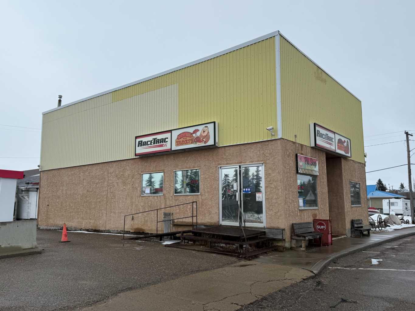 Are you looking for an affordable Diversified Business in a Great Community?  If yes, then it's time to seriously consider this turn-key business & property that operates daily as a going concern!  Long-term Convenience Store, Gas Bar, and Meat Shop is available with all equipment & real estate included.  Inventory to be purchased separately by Buyers at the time of Possession.  Strong opportunity to expand sales in all areas from Convenience Store & Fuel Sales, to some hot food sales, and larger Meat Shop area with Retail Coolers, Freezers & Smoker.  Partial Basement also previously served as a Liquor Store with a separate front entrance & wider stairs.  This space could be redeveloped for another retail business or perhaps rented out as Office Space?  Great opportunity for several partners or a Family Business.   Please do not attend the Business and approach staff about the Listing.  Contact Agent for more details.