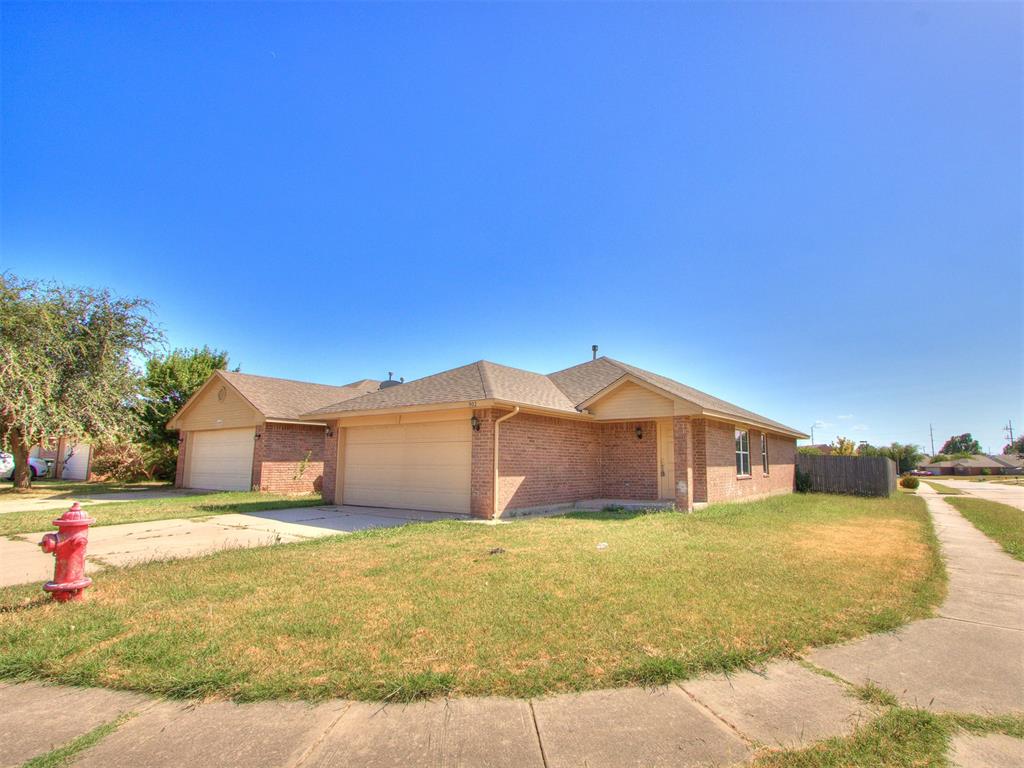 Welcome to this charming, move-in-ready 3-bedroom, 2-bathroom home situated on a prime corner lot in Norman! Stepping inside, you'll immediately notice the brand-new vinyl flooring and fresh interior paint throughout, creating a bright and inviting atmosphere. The spacious living area features large windows that fill the space with abundant natural light, flowing seamlessly into the open dining and kitchen areas. Kitchen highlights include ample cabinet storage, plus a brand-new oven and dishwasher to be installed before closing. The functional floor plan offers a generous primary suite complete with its own private full bathroom and direct access to the fully fenced backyard—perfect for relaxing outdoors. Additional features include a dedicated laundry room with built-in shelving and extra storage space. Ideally located just minutes from the University of Oklahoma, local dining, shopping, and highway access for an easy commute. Schedule your showing today!