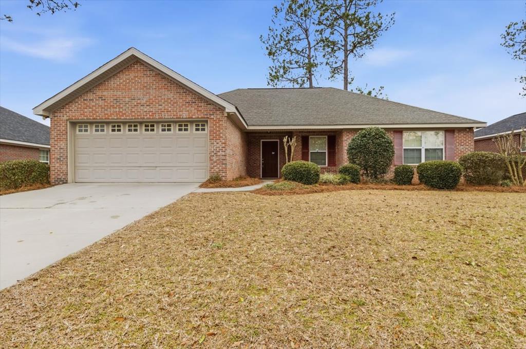 Come check out this beautiful 3 Bedroom 2 Bathroom brick home in Cypress Ridge Subdivision in Tifton, Ga. This home has a mixture of hardwood flooring, new carpet , and tile throughout. The living room is very large with trey ceilings, along with recessed lighting and there is three nice sized windows that provide a lot of natural light as well. The Kitchen has a nice open feel to it as well as plentiful cabinets for storage. The primary bedroom has trey ceilings, along with its own Private bathroom attached to it. The Primary Bathroom has a Walk-In shower, a separate garden tub, and a private toilet area. There is a very spacious laundry room with room for storage. This home comes with a Refrigerator/freezer, electric range, microwave, dishwasher, washer, and dryer. Out back, you will find a fenced in back yard, along with a patio to entertain your guests. Give your favorite Realtor a call today, this home is ready for its new family!