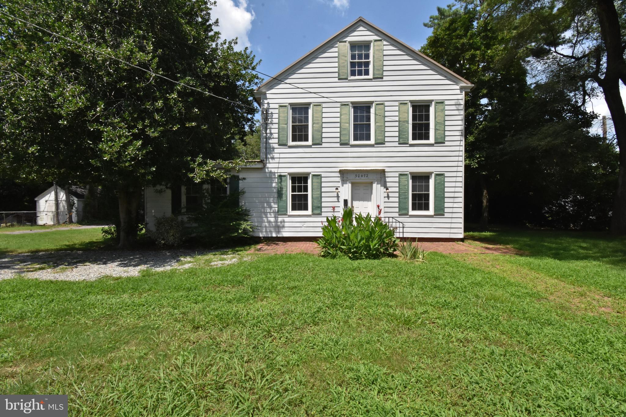 Discover the potential at 30472 Broad St in the heart of Princess Anne. This spacious 4-bedroom, 2-bathroom home offers 2,648 square feet of living space, with a flexible layout that includes one bedroom and full bath on the main level, and three additional bedrooms and a second full bath upstairs—ideal for multi-generational living or guest privacy. The property features a large one-car garage with a durable concrete floor, perfect for storage, a workshop, or future updates. While the home needs some TLC, it presents a fantastic opportunity to bring your vision to life in a generously sized home with solid bones. As a bonus, this sale includes an additional parcel across the street—30461 Broad St, Princess Anne, MD 21853 (Tax ID: 2001008277). Don’t miss your chance to create something special. Whether you're looking for a personal project or a savvy investment, 30472 Broad St is full of potential. Schedule your showing today!