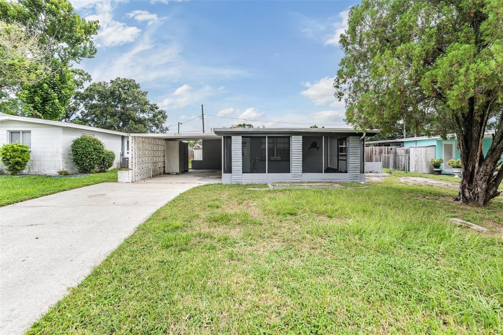 Discover the charm of Old Florida living in Orange Lake Village with this updated 3-bedroom, 1-bathroom home featuring a carport and a completely remodeled interior. Situated in unincorporated Largo with no HOA, this property offers flexibility and convenience while being tucked into a quiet, established neighborhood.

Step inside and you’ll find a light and bright interior designed to maximize the home’s cozy footprint of under 700 square feet. Fresh luxury vinyl floors run throughout, creating a clean and modern feel. The kitchen has been tastefully updated with white cabinetry, warm butcher block countertops, and brand-new stainless steel appliances, giving you a stylish and functional space to cook and gather. The bathroom features a shower/tub combo, new vanity, and updated lighting, making it move-in ready from day one. Each bedroom is filled with natural light, creating inviting spaces perfect for rest, work, or play.

With the Roof and HVAC both installed in 2025, you’ll enjoy peace of mind knowing the big-ticket items have already been taken care of. Whether you’re a first-time buyer searching for an affordable home that doesn’t need work, or an investor looking for a great rental property, this home is ready to go.

Living here means being just minutes from shopping, dining, and major roadways, while still enjoying the laid-back lifestyle of an Old Florida neighborhood. Bring your personal touches, move right in, and start enjoying the convenience and comfort this home provides. IT'S NOT JUST A HOME...BUT A LIFESTYLE