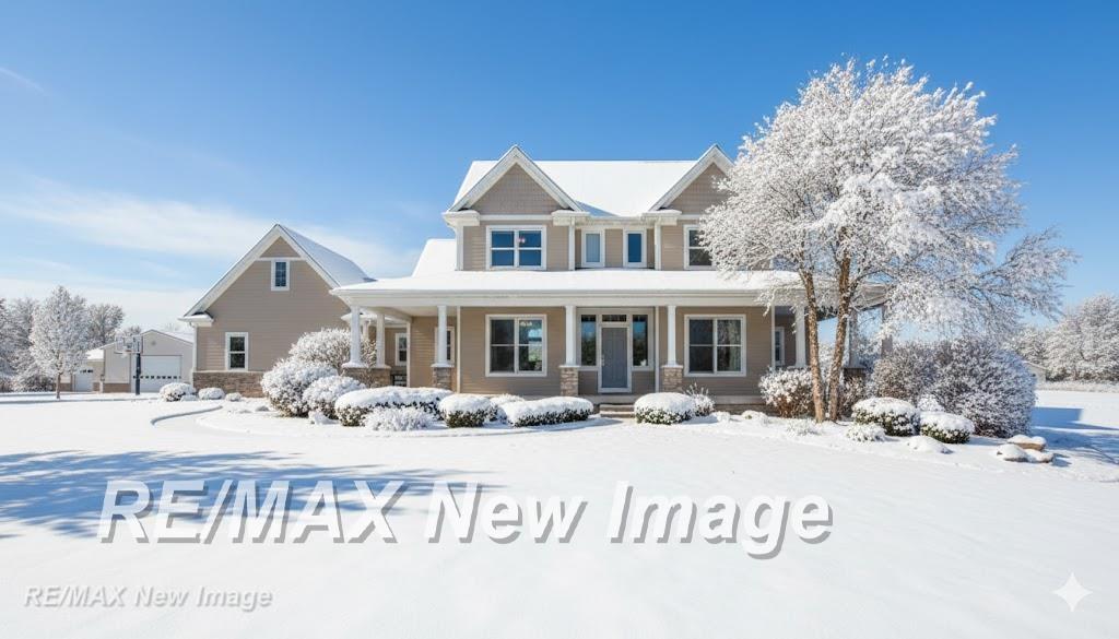 This stunning Custom-built home by Ratti Builders offers the perfect blend of luxury, comfort, and space, both inside and out. Featuring 4 bedrooms, 2 full and 2 half baths, the layout includes a desirable main-floor master suite complete with walk in shower, garden tub, plus his and her closets for added convenience. Situated on over 10 acres, the property is designed for relaxation and entertaining, highlighted by a 32x16 heated inground pool and a beautifully hardscaped patio complete with a fireplace and built-in grill. A tongue-and-groove covered back porch provides a charming spot to unwind. For hobbyists or those needing extra space, the property includes a 40x80 pole building, a 40x44 man cave/pole building, and a 16x80 enclosed lean-to. The fully finished basement is a showstopper, featuring a wet bar, kegerator, workout center, theater room with surround sound, and a secure safe room, with all basement furnishings included. This home is a rare find that truly has it all.