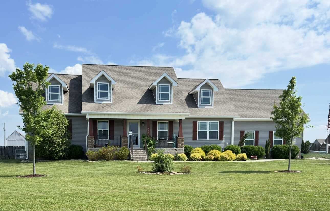 This stately traditional 3 bedroom, 2 bathroom home blends modern comfort with exceptional functionality, featuring granite countertops, an open‑concept kitchen and living room, hardwood flooring and fresh paint throughout. The kitchen is designed for everyday living and entertaining with stainless steel appliances, a gas stove, and a generously sized pantry. The primary suite offers a relaxing retreat with an ensuite bathroom that includes tile floors, a double vanity, walk‑in tiled shower, and a soaking tub. Large closets are found throughout the home, providing abundant storage. Upstairs, a bright flex room with ample natural light is perfect for a home office, playroom, studio, or guest space. Step outside to enjoy a beautiful fenced‑in backyard complete with an above‑ground saltwater pool, a spacious back deck, and plenty of room to spread out on the .81‑acre lot. Car lovers, hobbyists, and storage seekers will appreciate the attached 2‑car garage, plus a detached 24x35 2‑car garage/shop with a loft for additional storage, along with two storage sheds for even more space. This property delivers comfort, versatility, and outdoor enjoyment all in one package. You'll definitely want to see this one!