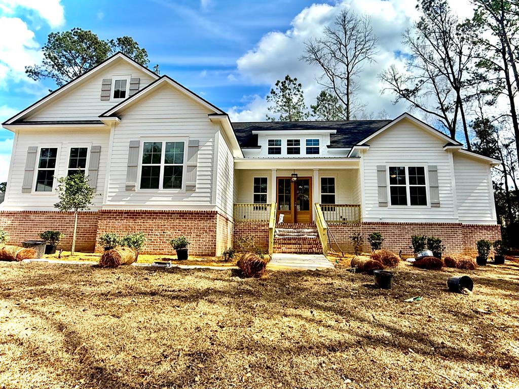 Beautiful New Construction in Gatlin Creek Subdivision. Under construction, almost completed! This home features 4 bedrooms, 3 & half bath. Cedar beams in living room and kitchen/dining area. Gas logs in bricked fireplace! Kitchen has stainless gas cooktop, All other appliances are stainless. Huge island, great for entertaining! Quartz counter tops. Dining area has shiplap! 10' ceilings in living/ dining area & 9' ceilings throughout the rest of home. Coffered ceiling in Master bedroom. Master bath has stand alone tub and separate tiled shower. Closets have custom wood shelving. Gorgeous landscaping with sprinkler system! Covered front & rear patios. Come see everything this beautiful home has to offer!