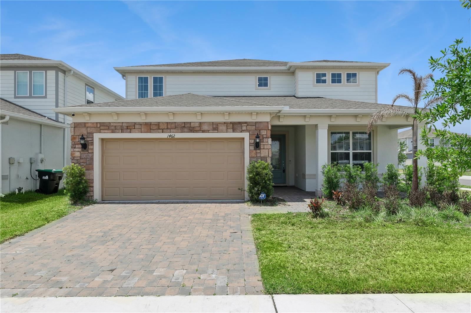 Welcome to this stunning, like-new home in Orlando, ideally situated on a premium corner lot. Barely lived in and just 3 years old, this beautifully maintained residence showcases over $50,000 in builder upgrades and thoughtful enhancements throughout.Yoe will be impressed by the striking rock-accent exterior and elegant iron rod staircase, setting the tone for the style and quality found inside. The open-concept floor plan offers a bright and modern living space, perfect for both everyday living and entertaining.This move-in ready home is loaded with features, including a built-in wiring for TVs and smart home integration, a fully paid-off security system (a $5,000 value), and a convenient Chameleon central vacuum system for added ease.Step outside and enjoy your private outdoor retreat, complete with a summer kitchen—perfect for weekend BBQs and relaxing Florida evenings. The premium corner lot provides added privacy and curb appeal.Conveniently located near top-rated schools, shopping, dining, and major highways, this home offers the perfect blend of modern comfort, energy efficiency, and everyday convenience.With its high-end upgrades, outdoor living space, and prime Orlando location, this property delivers exceptional value and lifestyle.Don’t miss your opportunity to own one of the most desirable homes in this sought-after community—schedule your private showing today! More photos soon