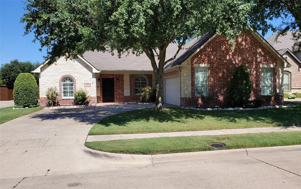 TWIN CREEKS Beauty!  Location, location, location. Private low traffic cul-de-sac with creek at end of court, great for kids. Right between 121 and 75 for easy highway access and literally near everything.  NEW interior paint. Gorgeous wood floors, open floor plan with great room with in ceiling speakers and wired for sound (including the sunroom speakers). 3 bedrooms with a double door office off entry. Formal living room with wood beams. Shutters through out the home. Nicely appointed kitchen with granite counters, stainless appliances and dining bar. Spacious secondary bedrooms with ceiling fans. Hall bath with double sinks, tub and separate shower. Sunroom off the back is fully enclosed with AC and indoor outdoor carpet. Stamped concrete patio with tree lined backyard. BIG master bedroom with coffered ceiling, double sinks in master with jetted tub and separate shower, private toilet room, huge closet with built ins.  Laundry room has cabinets and gas or electric for dryer.  The garage had overhead wire storage and Nice stain proof epoxy floors.  Plenty of parking for your guests and parties.